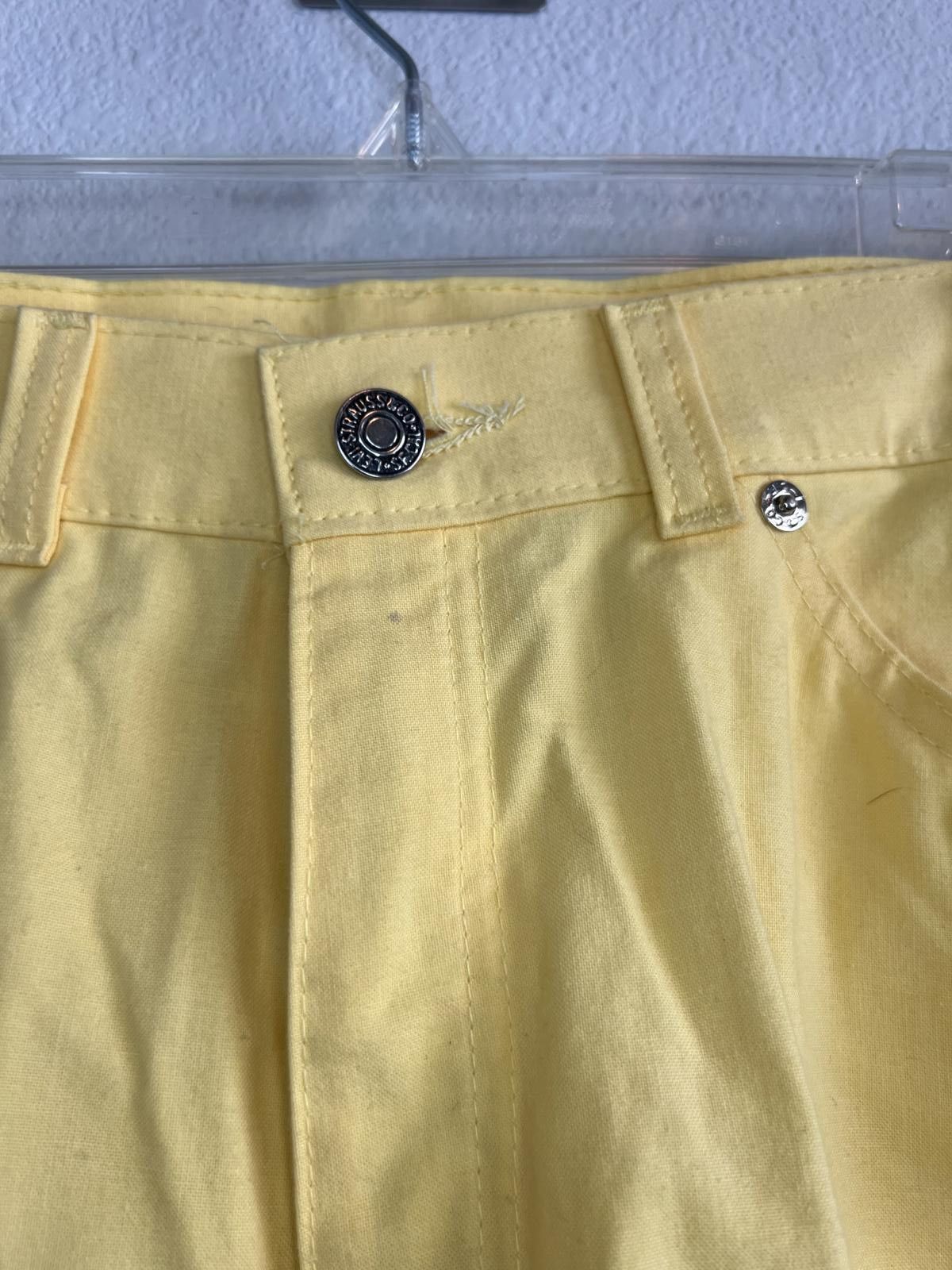 Levi's Super Vintage 1980s Levis Yellow High Waist Mom Jeans Style Size 32" / US 10 / IT 46 - 3 Thumbnail