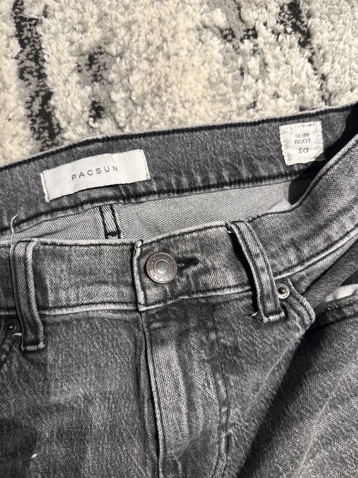 Pacsun Ripped Denim Jeans Flared Size US 30 / EU 46 - 2 Thumbnail