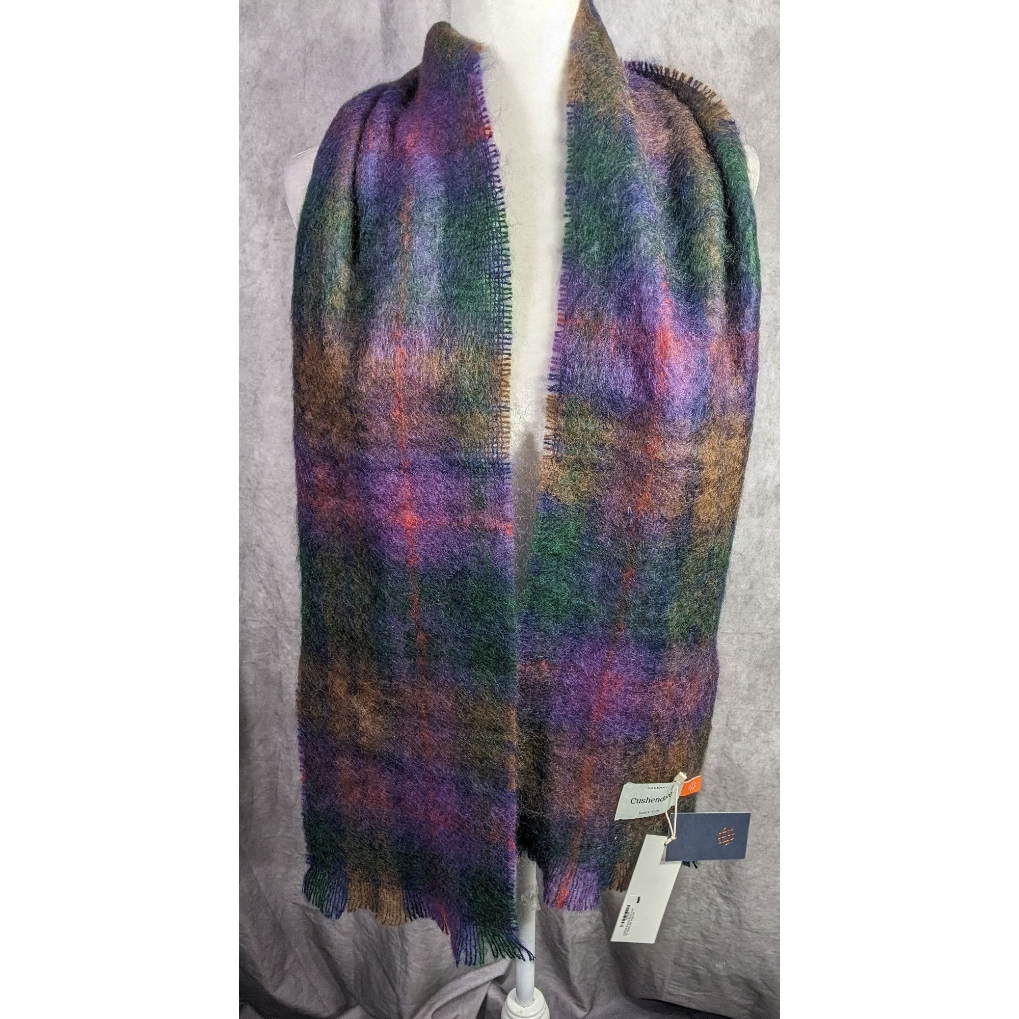 Other Cushendale Brushed Mohair Scarf Made In Ireland 72x9 Inches Size ONE SIZE - 9 Thumbnail