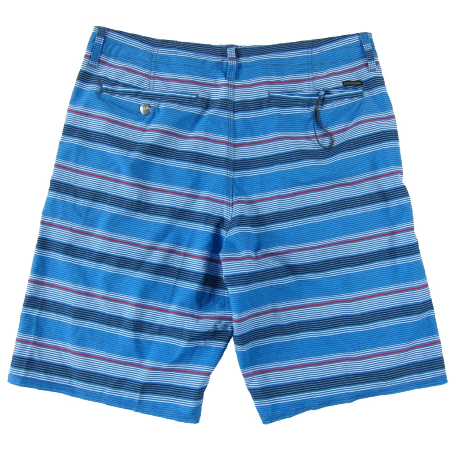 Quiksilver VINTAGE Quiksilver Amphibians Blue Red White Stripe Pocket Swim Surf Board Short 34 Size US 34 / EU 50 - 2 Thumbnail