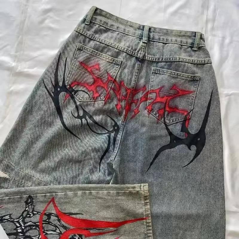 Japanese Brand × Vintage best quality vintage painted jeans Size US 36 / EU 52 - 1 Thumbnail