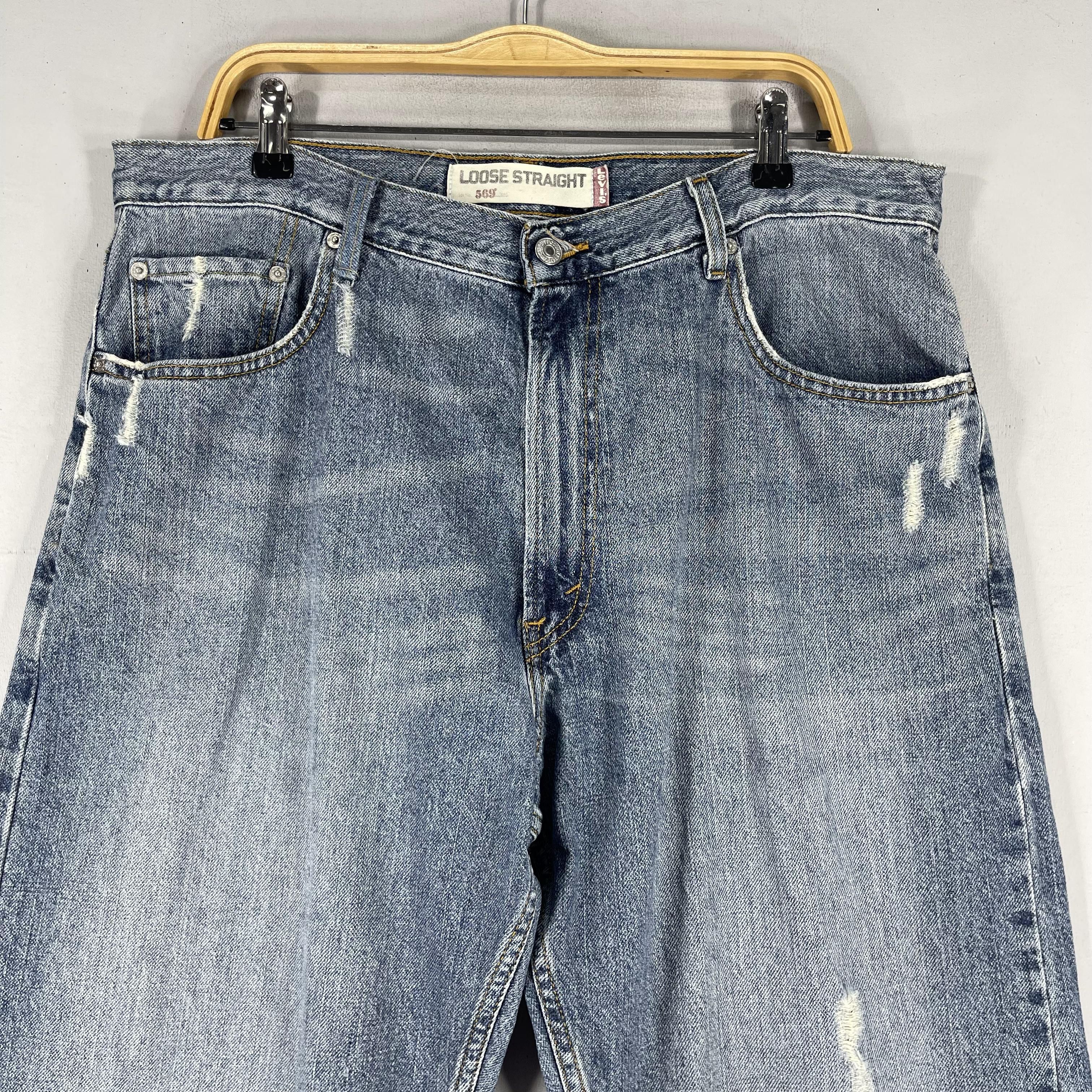Levi's Vintage Clothing × Vintage W37 L26 Vintage Levis Distressed High Rise Cropped Jeans Size US 37 - 2 Thumbnail