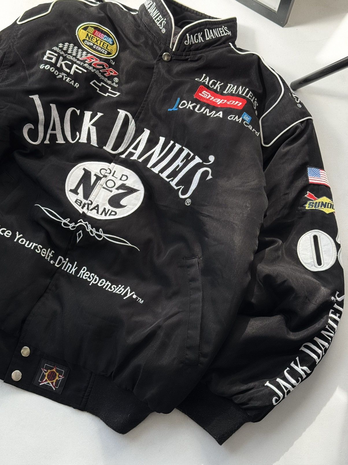 Vintage Jack Daniels VINTAGE RACING JACKET CHEVROLET BOMBER NASCAR Size US L / EU 52-54 / 3 - 10 Thumbnail