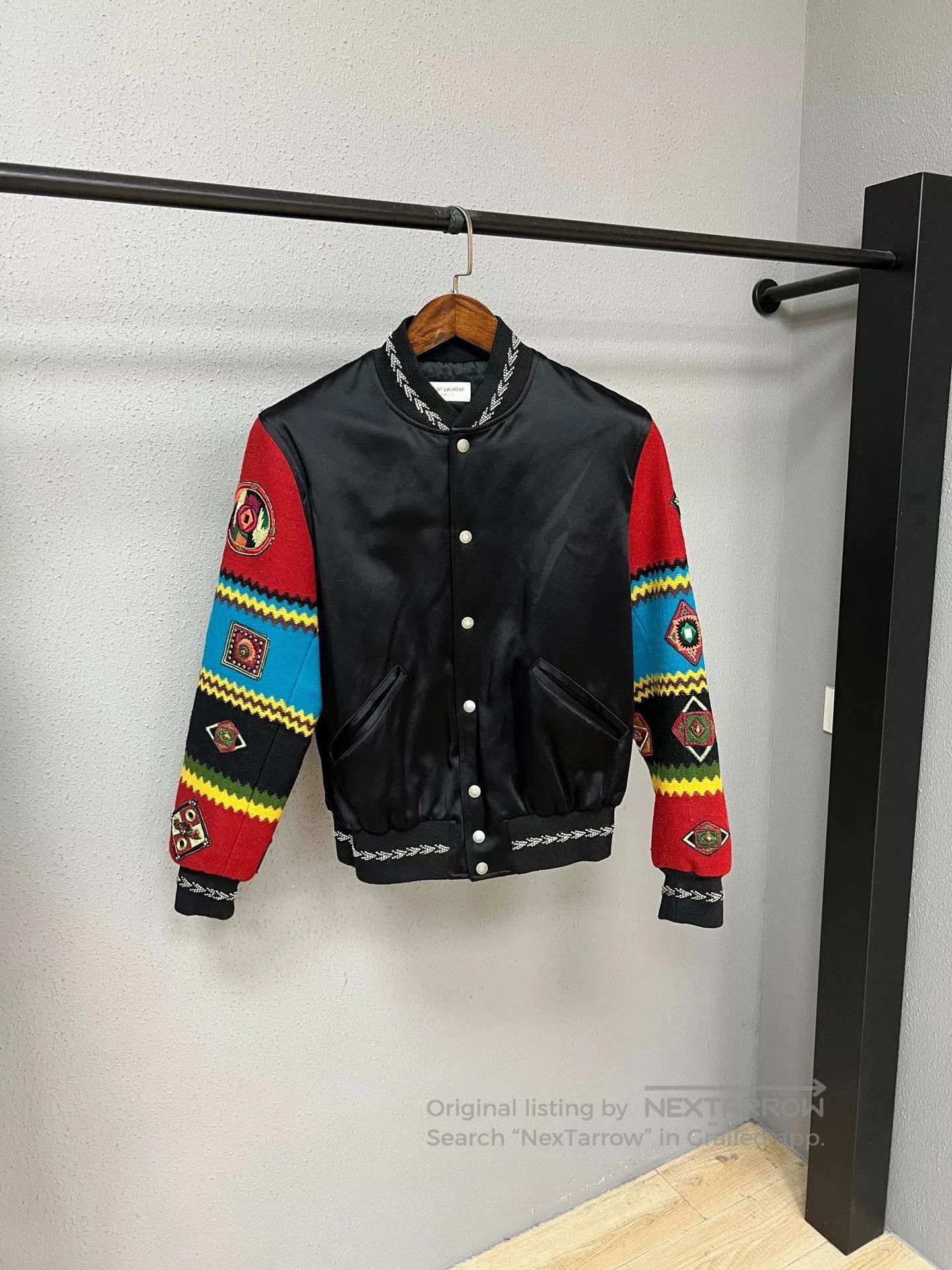 Saint Laurent Paris SLP Totem Baseball Jacket. Size US M / EU 48-50 / 2 - 1 Thumbnail
