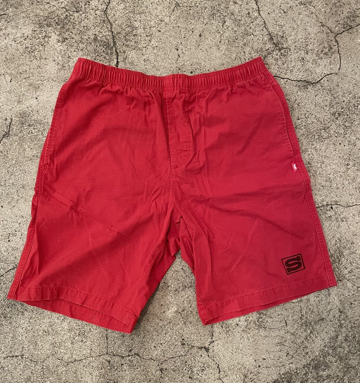 image of Stussy Beach Cargo Short in Red, Men's (Size 34)