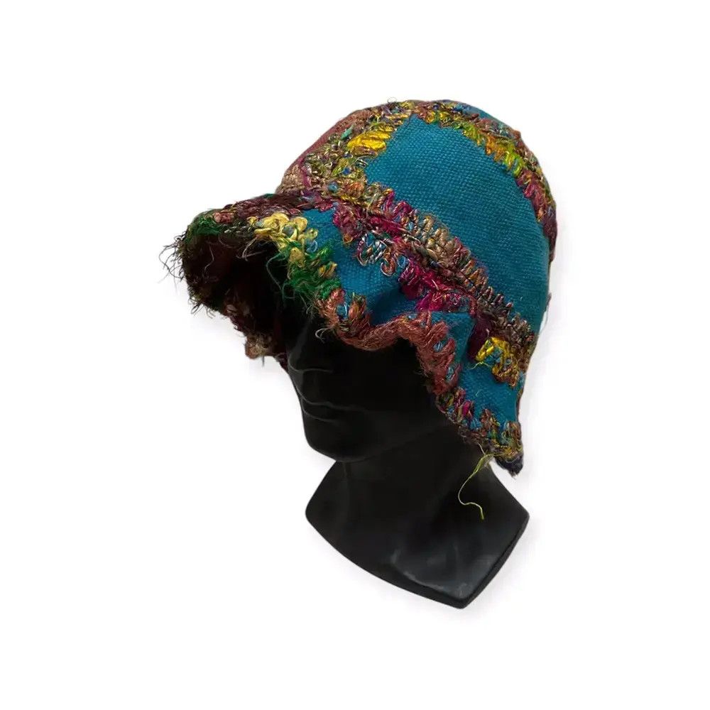 Kapital Kapital Linen 2TONE PIZZA HAT | Grailed