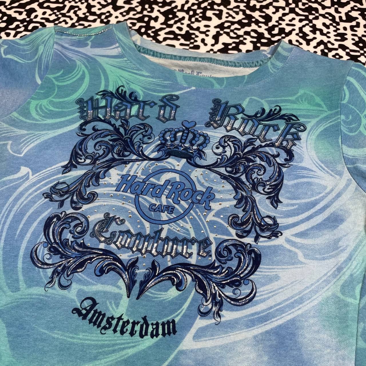 Hard Rock Cafe Vintage Y2K Hard Rock Cafe Affliction Style Amsterdam Tshirt Size S / US 4 / IT 40 - 5 Thumbnail