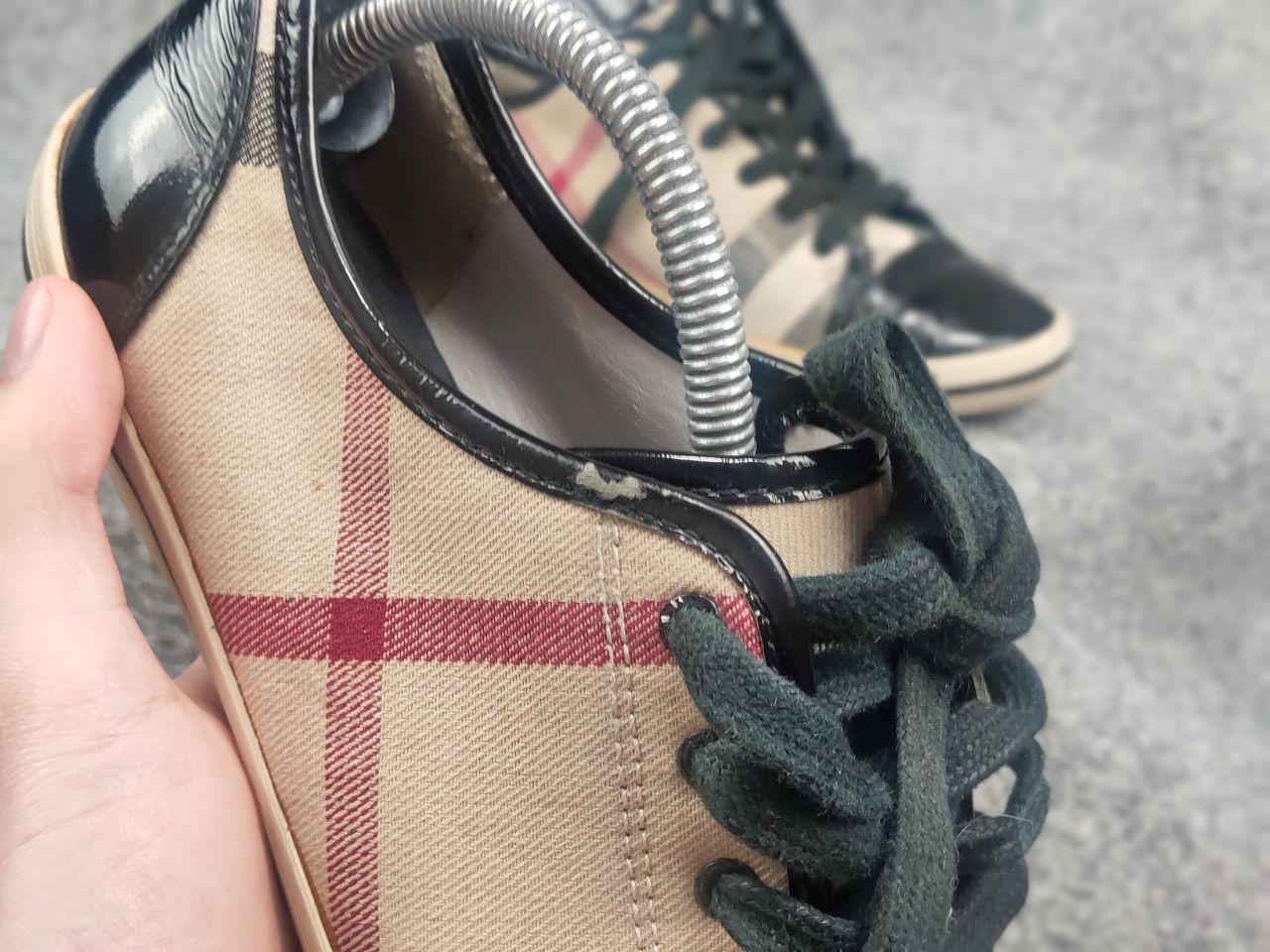 Burberry Burberry Design Nova check Canvas Leather Cap Toe Sneakers Size US 9 / IT 39 - 17 Thumbnail