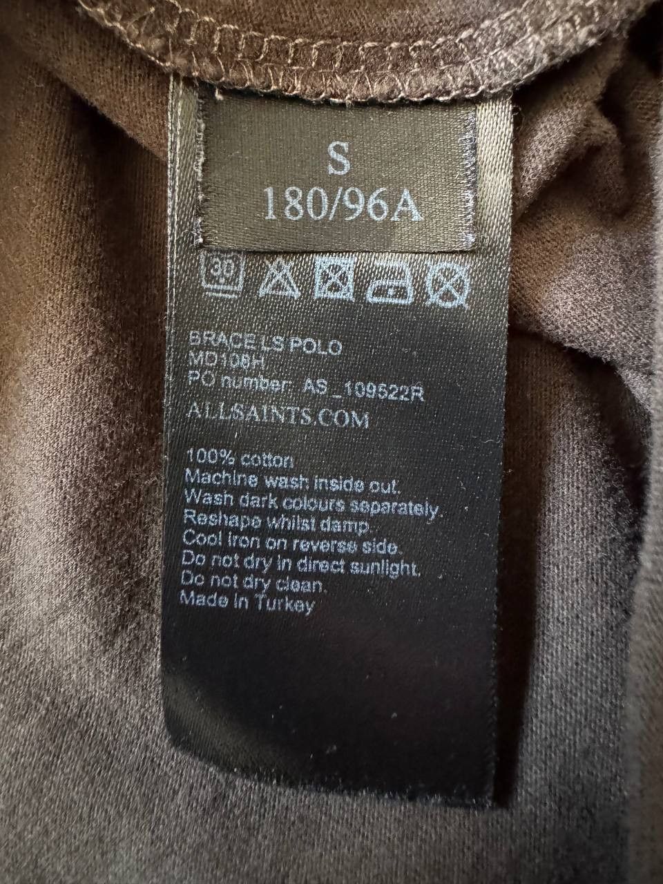 Allsaints Allsaints Brace Long Sleeve Polo T-shirt Size US S / EU 44-46 / 1 - 8 Thumbnail