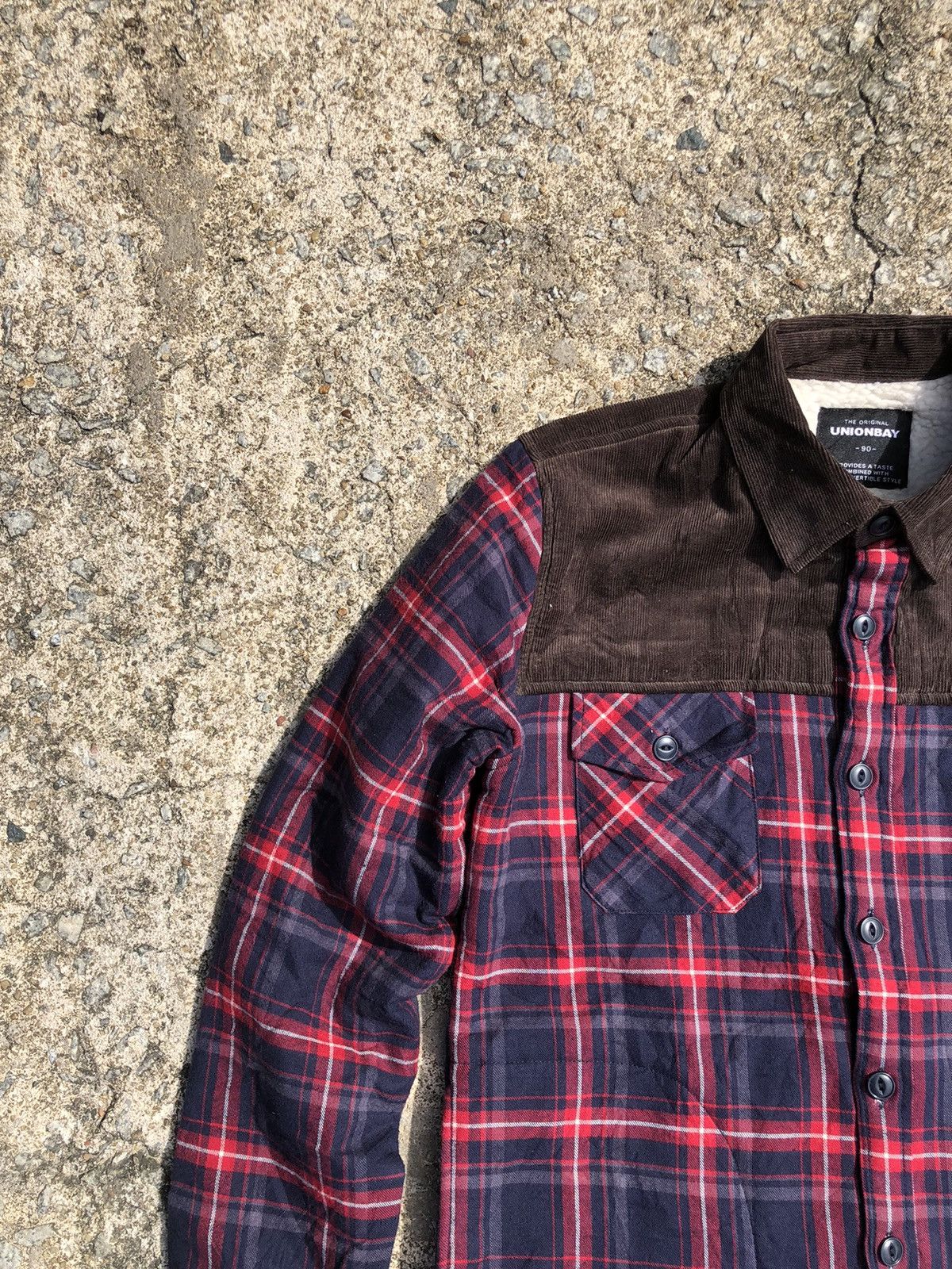 Japanese Brand Vintage Unionbay Plaid Flannel Sherpa Jacket Size US M / EU 48-50 / 2 - 5 Thumbnail