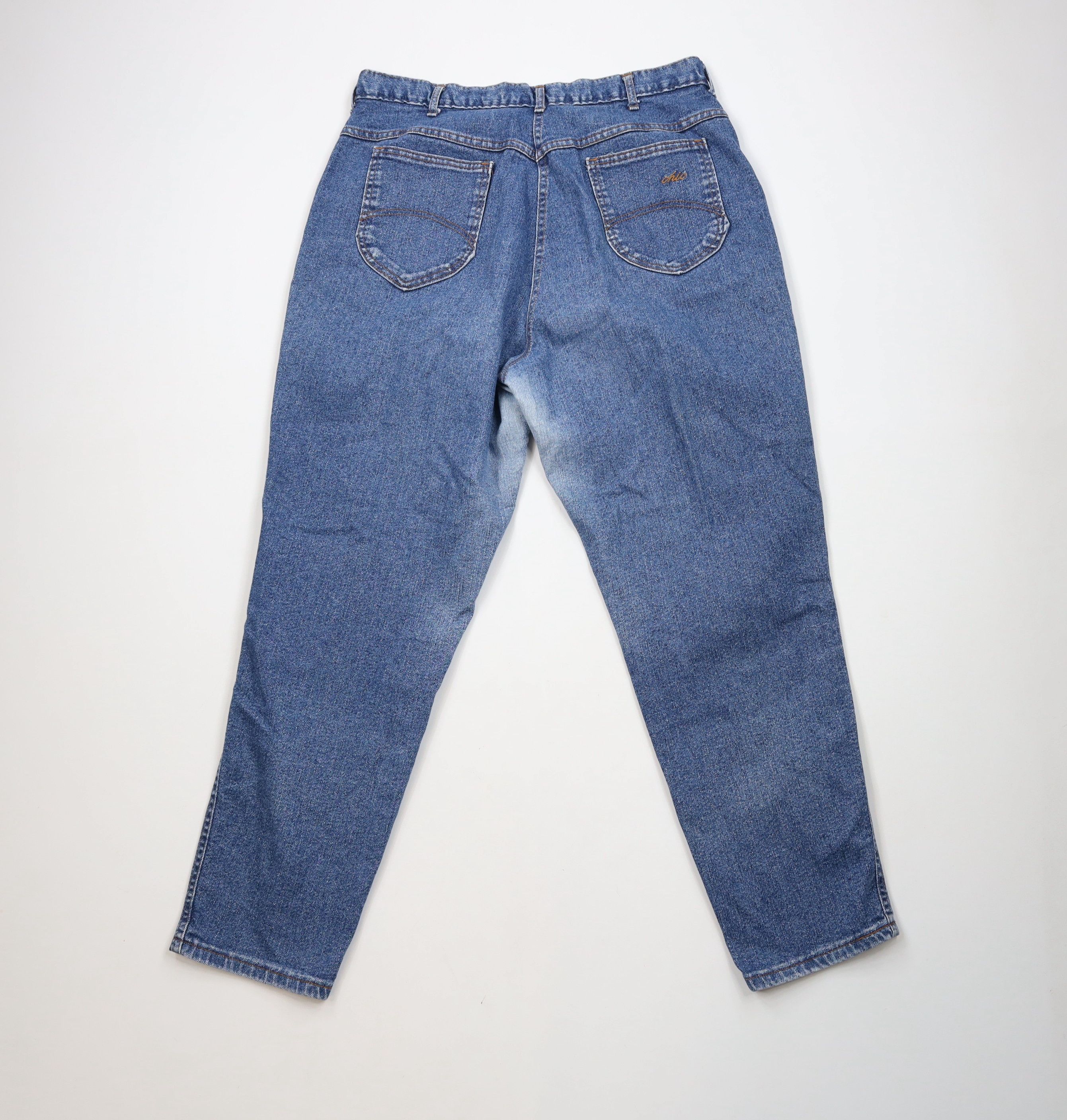Vintage Vintage 90s Streetwear Tapered Leg Denim Jeans Blue USA Size 42" / US 20 - 11 Thumbnail