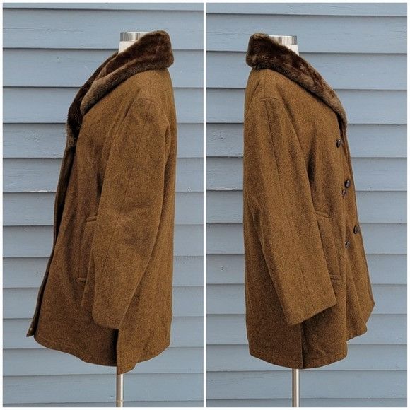 Vintage Vintage 50s Mighty-Mac Brown All Weather Stadium Over Coat S Size US L / EU 52-54 / 3 - 5 Thumbnail