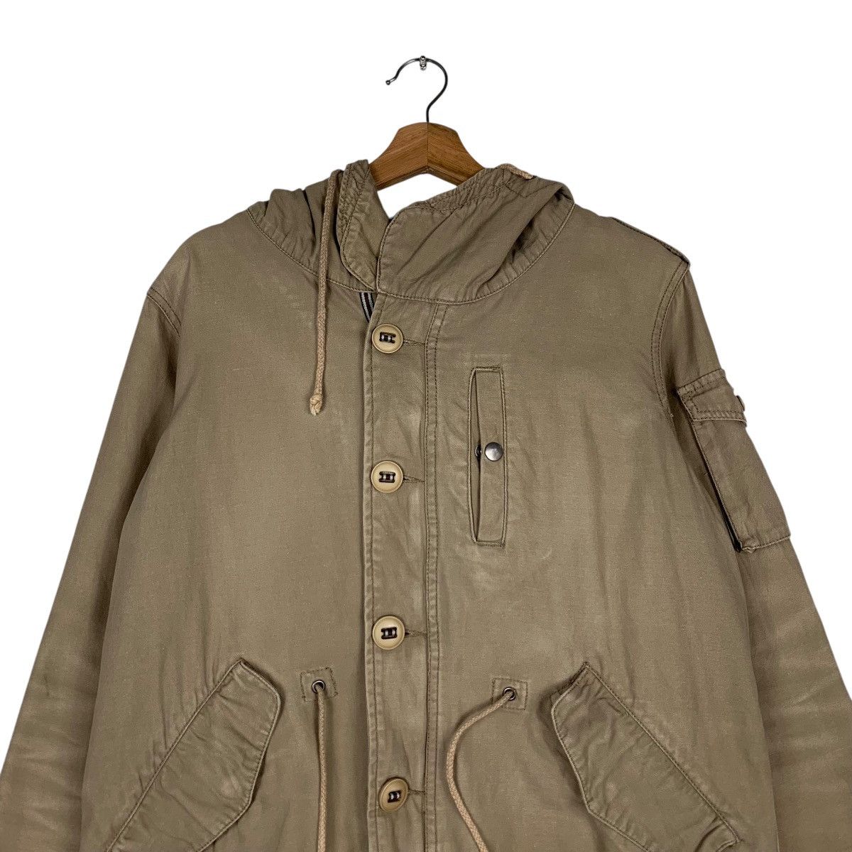 Japanese Brand DOG HOUSE Vintage Wear Hooded Jacket #1305-C59 Size US L / EU 52-54 / 3 - 2 Thumbnail