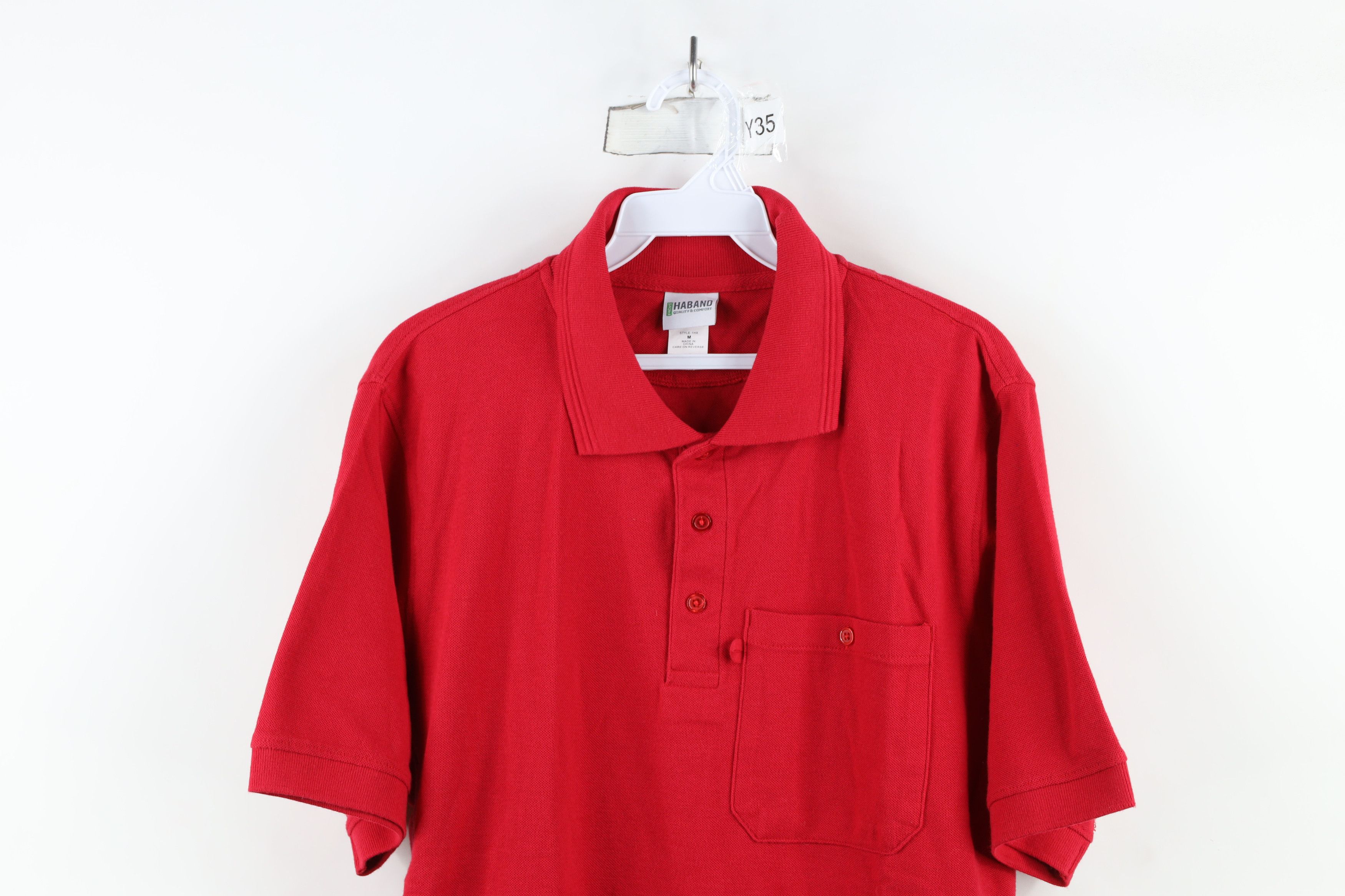 Vintage Vintage 90s Streetwear Knit Collared Golf Polo Shirt Red Size US M / EU 48-50 / 2 - 2 Thumbnail