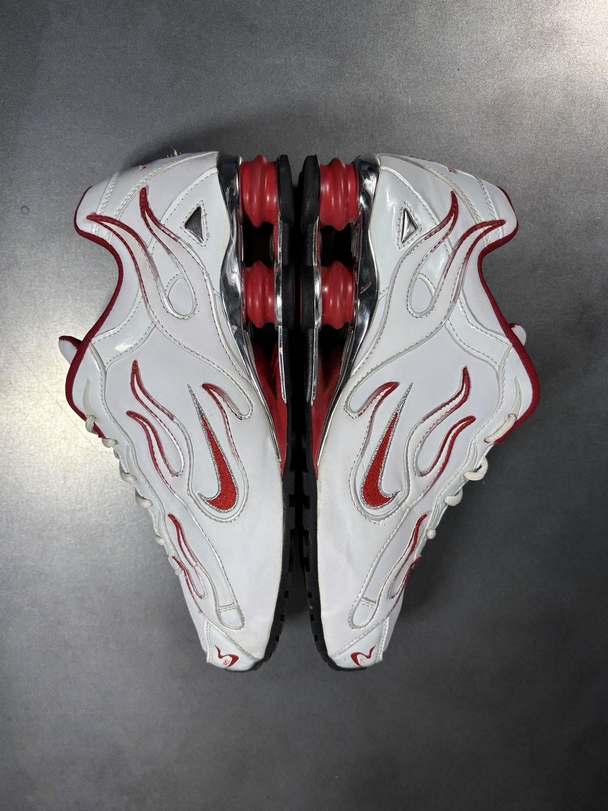 Vintage "Custom" Nike Shox Flames Sneakers "Hand Painted" 1 of Some Size US 11 / EU 44 - 4 Thumbnail