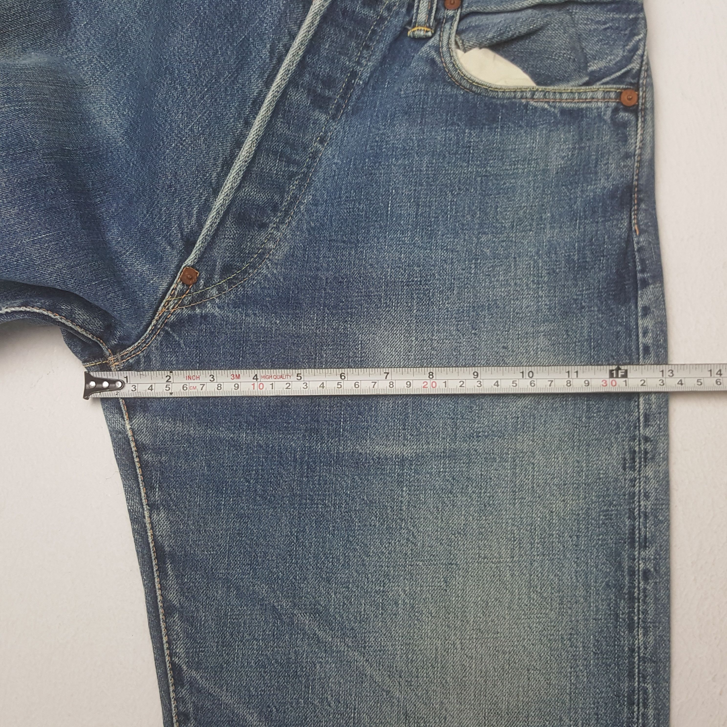 Evisu × Japanese Brand Vintage Evisu Selvedge Custom Daicock Red Art Denim Jeans Size US 29 - 9 Thumbnail