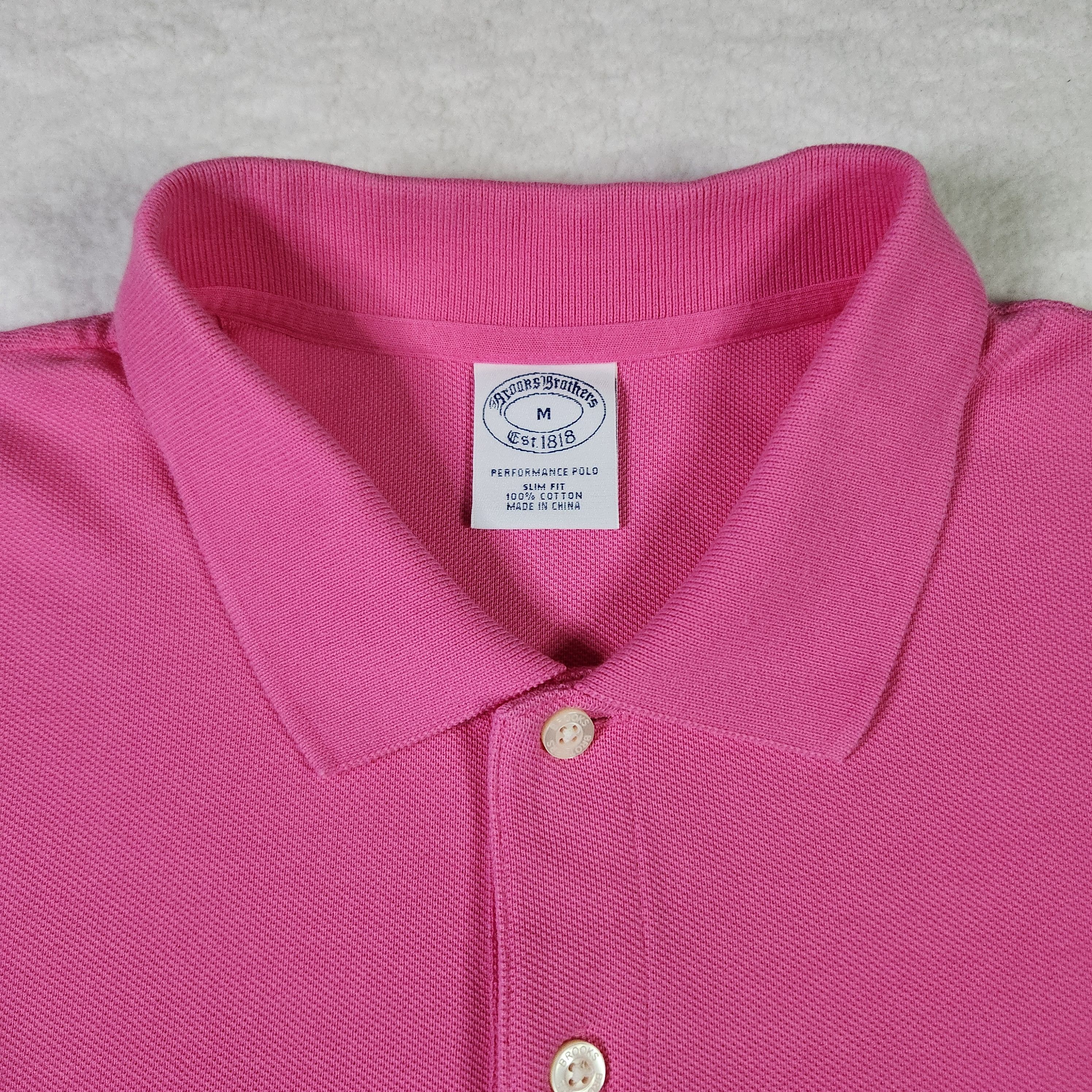 Brooks Brothers Brooks Brothers Polo Shirt Medium Pink Pique Embroidered Size US M / EU 48-50 / 2 - 3 Thumbnail