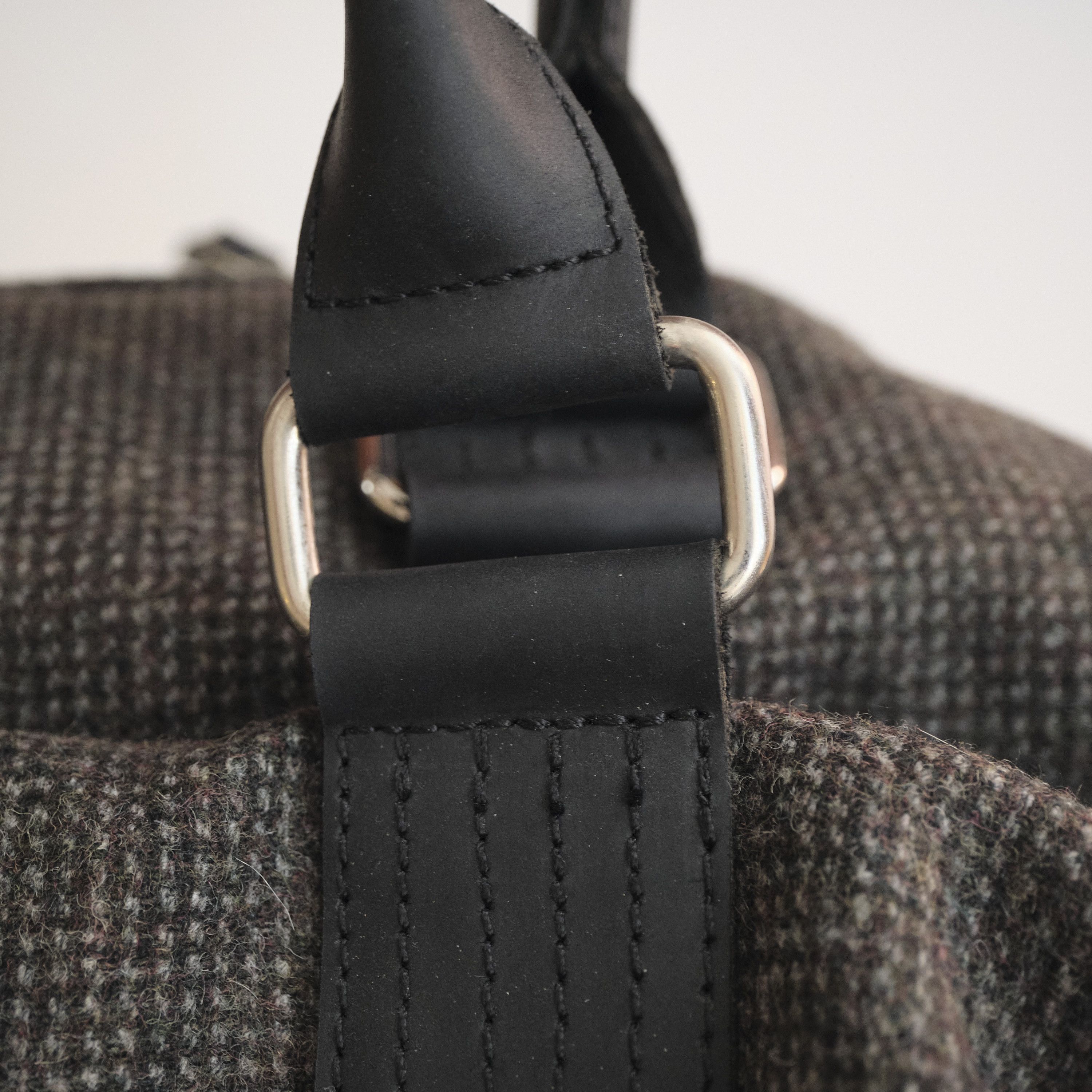 Frank And Oak Leather & Wool Tweed Weekender (NEW) Size ONE SIZE - 6 Thumbnail