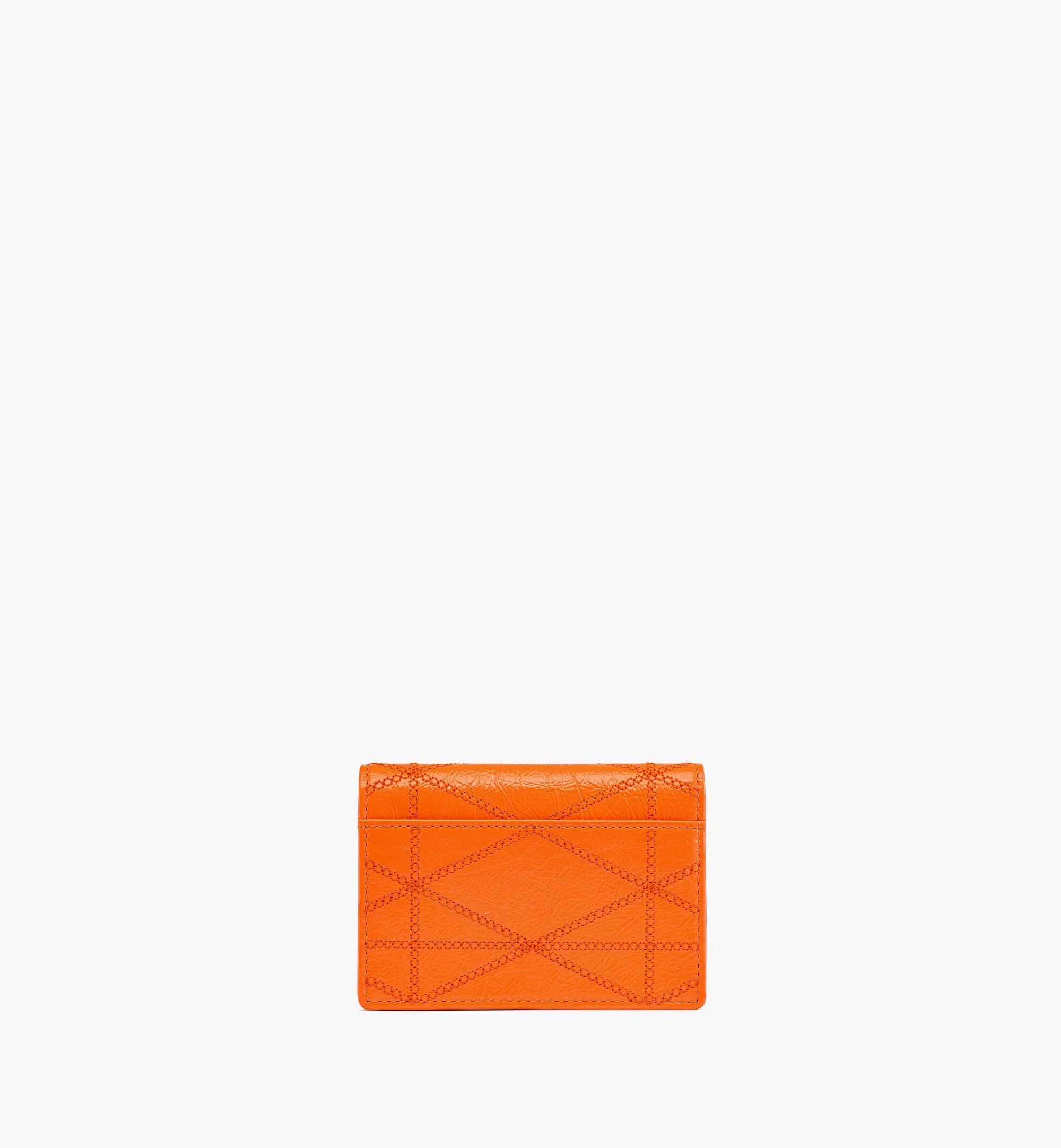 MCM o1mt1gz1224 Size: OS / Mini Card Case in Orange Size ONE SIZE - 3 Thumbnail