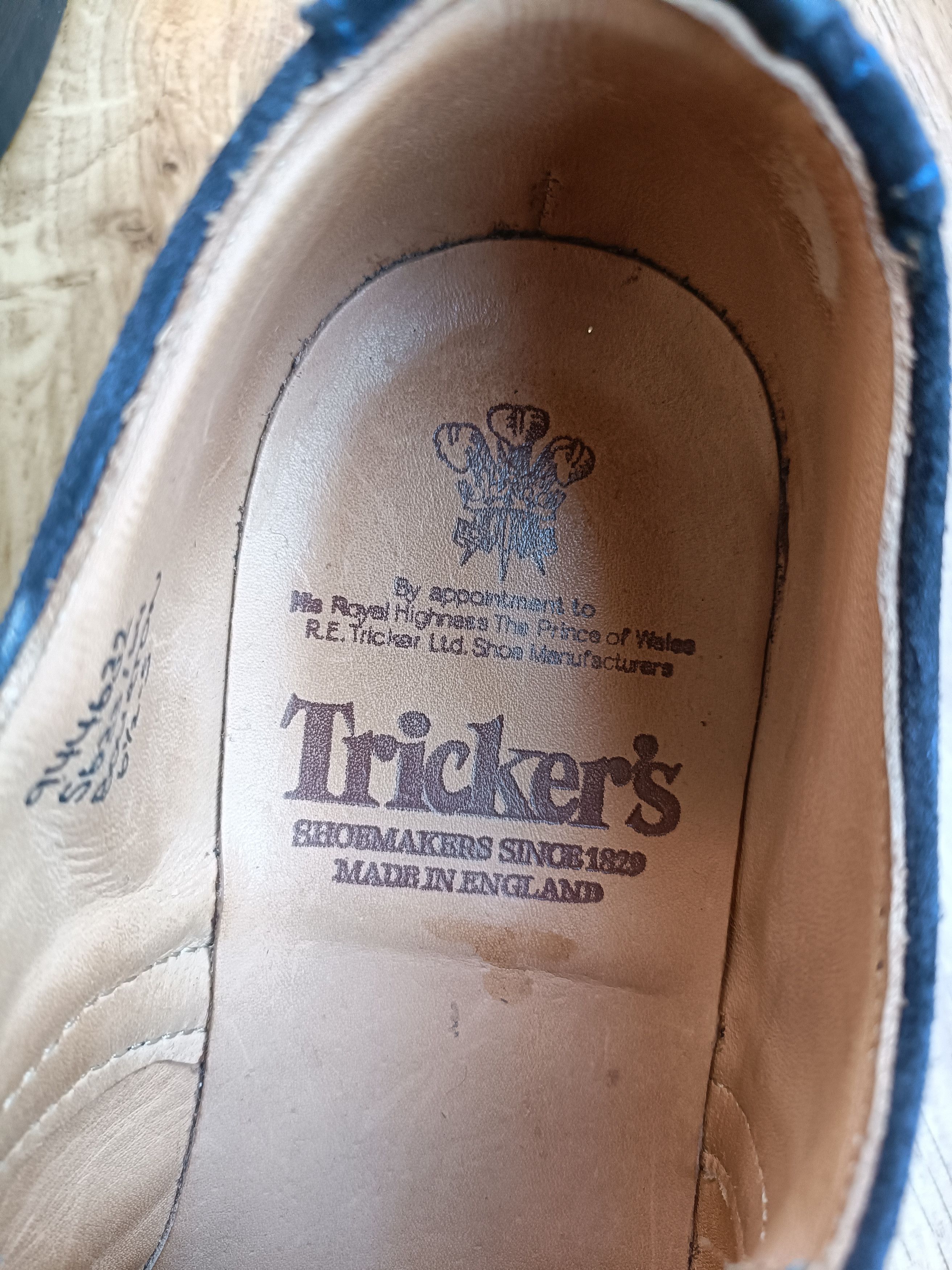 Tricker's Trickers Suede Calf Derby Brogue Size US 7 / EU 40 - 6 Thumbnail