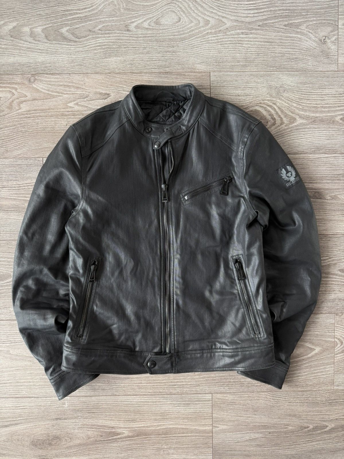 Belstaff Belstaff Waxed Cotton Moto Racer Bomber Jacket Size US M / EU 48-50 / 2 - 8 Thumbnail