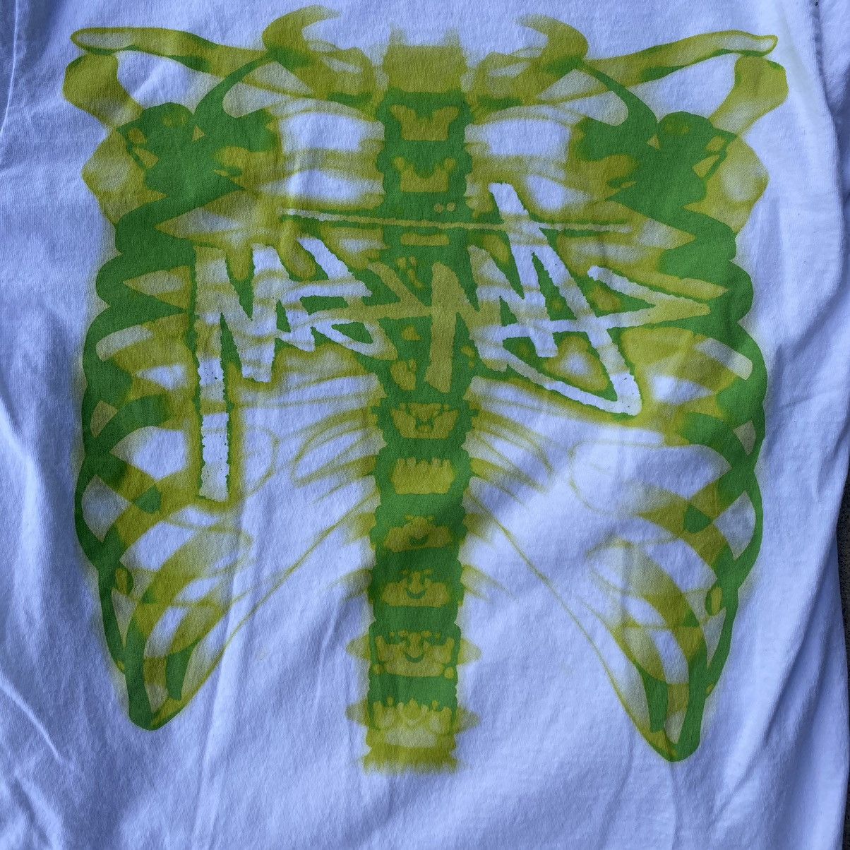Streetwear × Stussy Stussy White Rib Cage 3M Longsleeve T