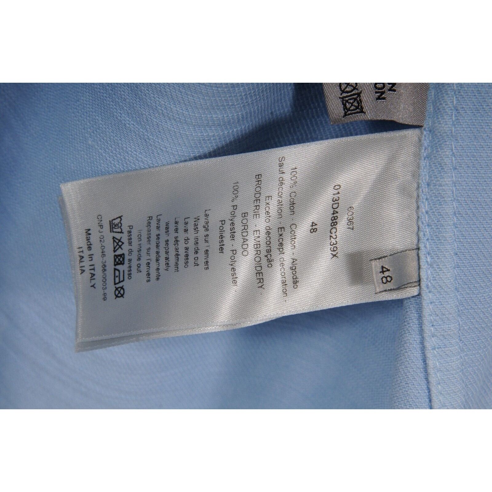 Dior Logo Denim Jacket Light Blue White - 01693 Size US M / EU 48-50 / 2 - 9 Thumbnail