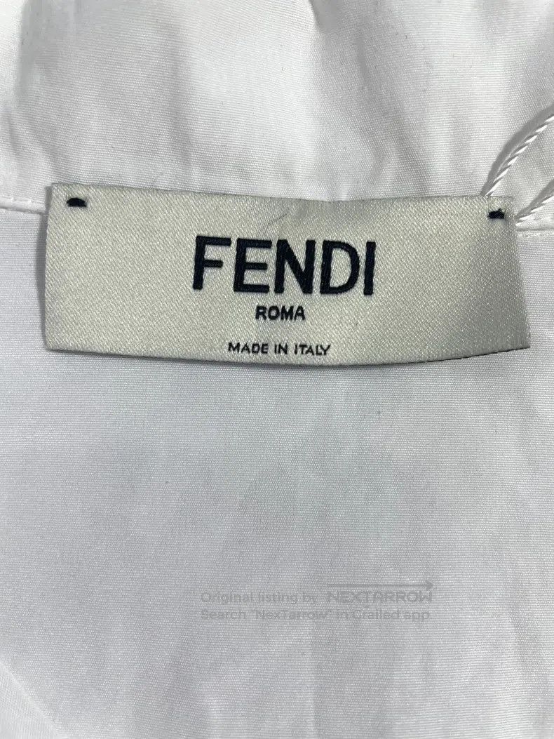 Fendi Fendi Solid Color High-Neck Shirt Dress - White Size XS / US 0-2 / IT 36-38 - 5 Thumbnail
