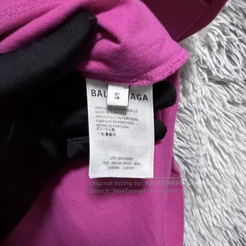 Balenciaga Balenciaga Short Sleeve T-Shirt Dragon Fruit Color Extreme Size US S / EU 44-46 / 1 - 6 Thumbnail