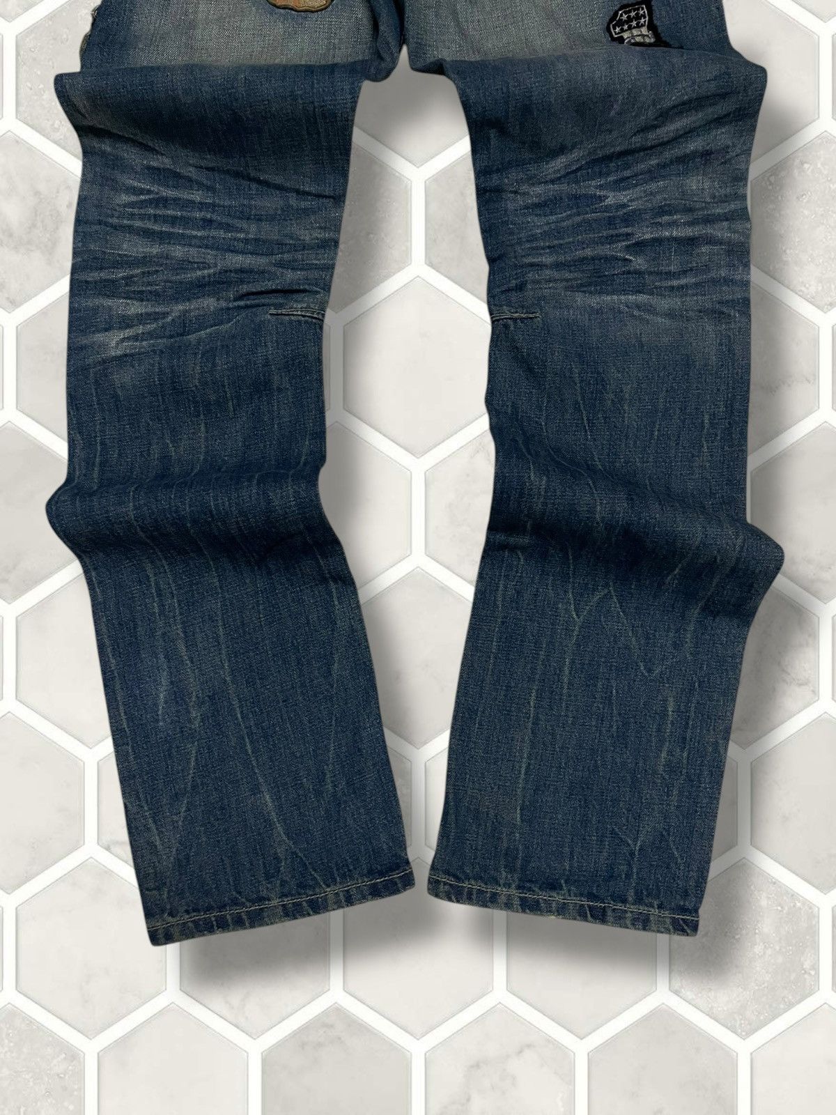 Hysteric Glamour Vintage Authentic Designer Bullet Noise Patchwork Denim Size US 30 / EU 46 - 13 Thumbnail