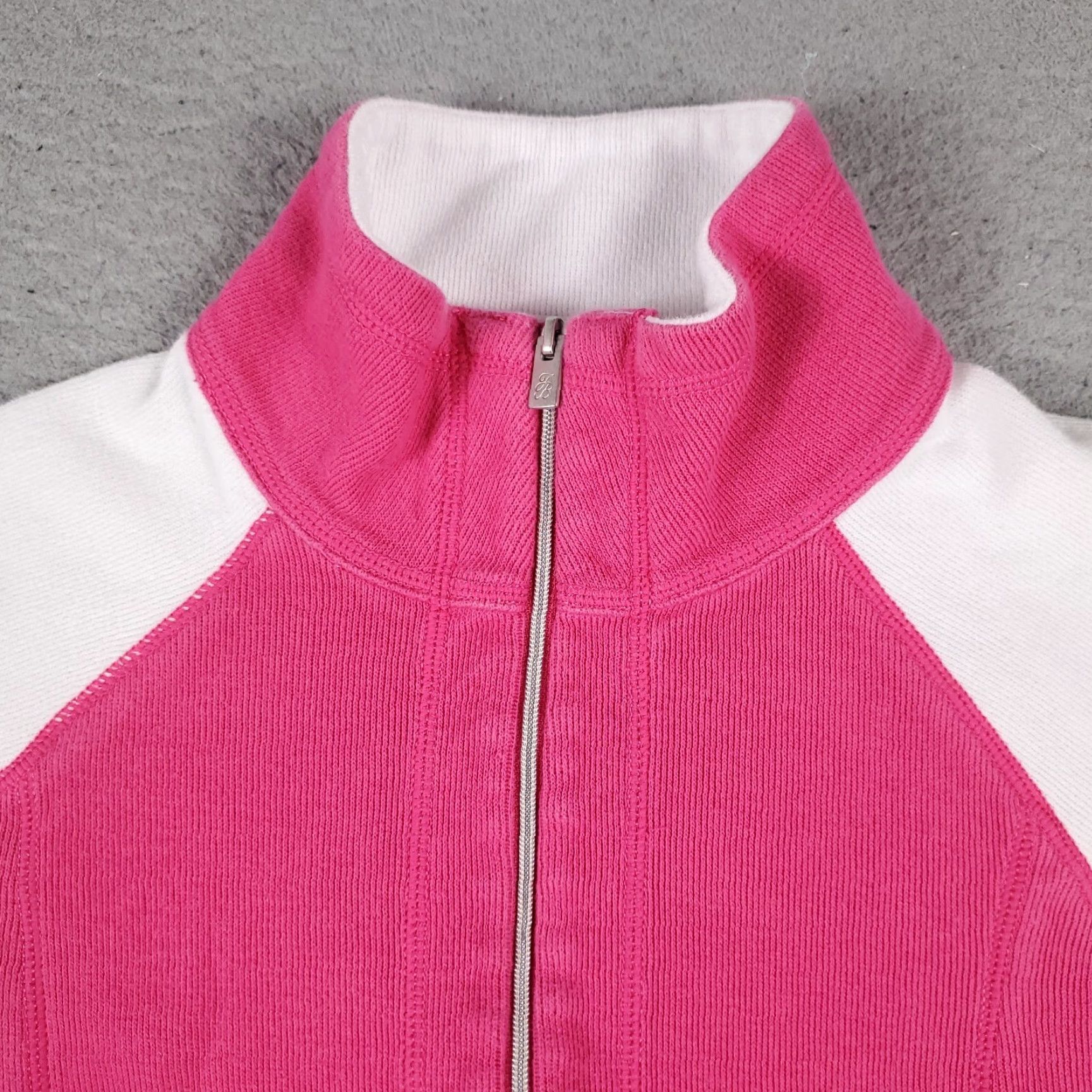 Tommy Bahama Tommy Bahama Sweater Womens XS Pink 1/4 Zip Pullover Cotton Blend Long Sleeve Mock Neck Womens Size XS / US 0-2 / IT 36-38 - 2 Thumbnail