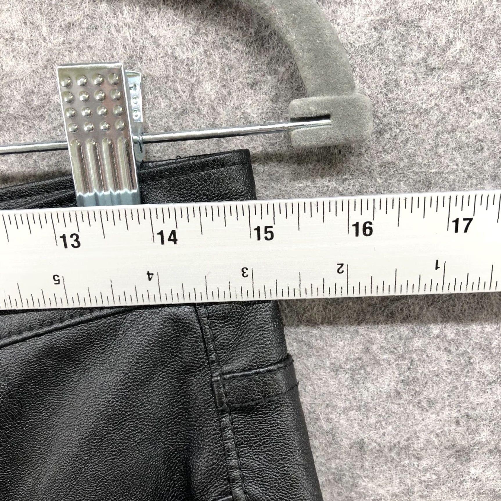 Vintage VINTAGE? No. Blank NYC Faux Leather High Waisted Straight Pants Womens Sz 29 Black Relaxed Size 29" - 6 Thumbnail