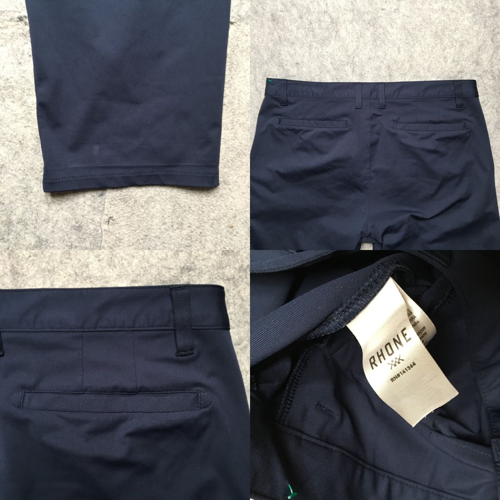 Rhone Rhone Mens Pants 34x28 Navy Blue Flat Front Athletic Chino Performance Moisture Wicking Logo Pockets Vintage: No Size US 34 / EU 50 - 8 Thumbnail