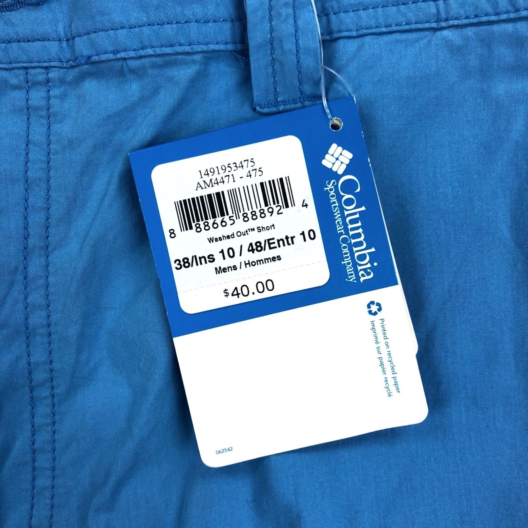 Vintage Columbia Washed Out Shorts Mens 38 Blue 10" Inseam Cotton Knit Regular Chino Outdoor Size US 38 / EU 54 - 5 Thumbnail