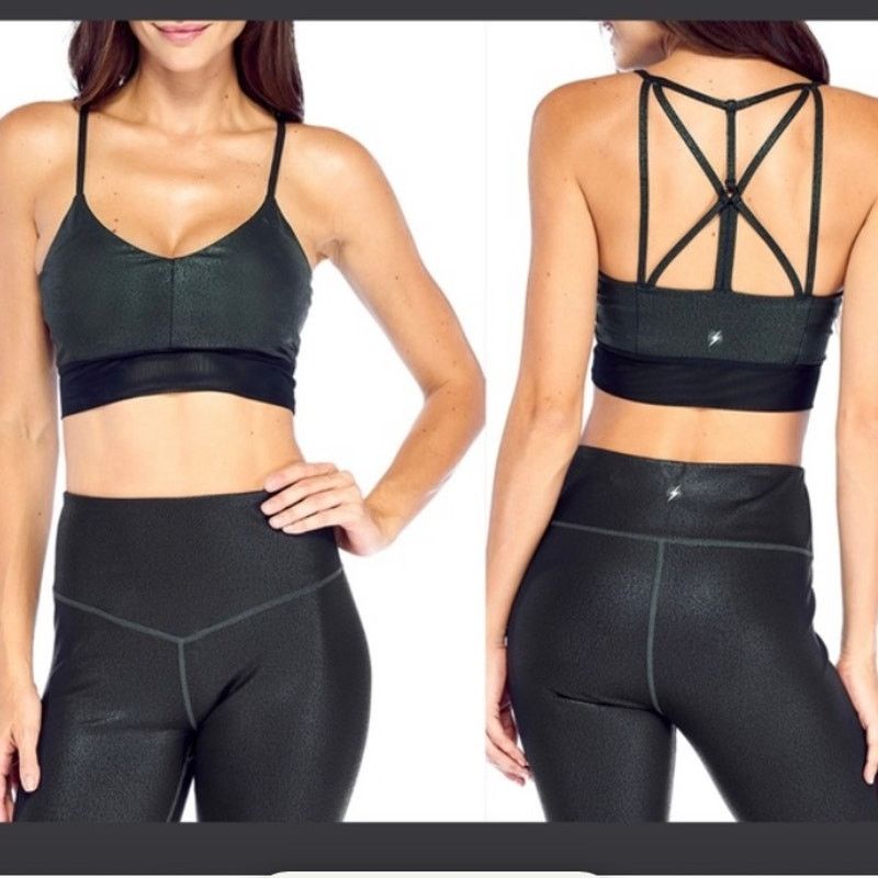 Other Electric Yoga strappy sports bra, New Black Cobra small Size S / US 4 / IT 40 - 10 Thumbnail