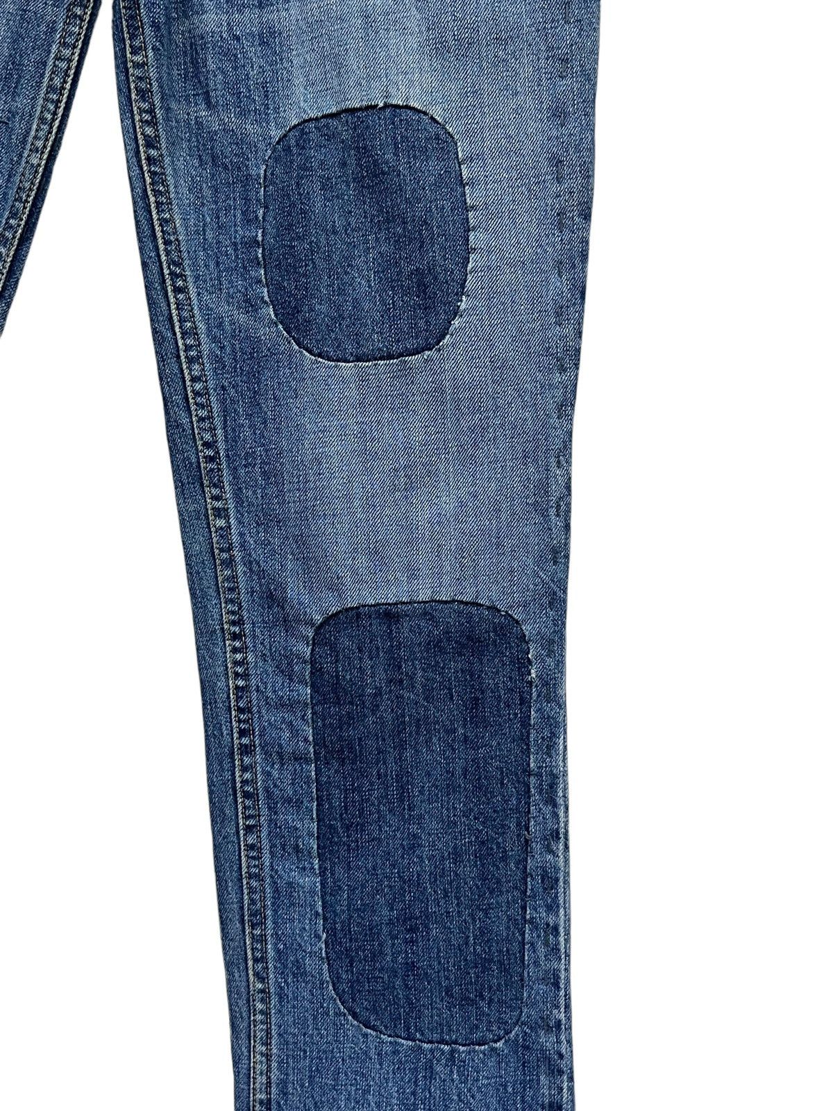 Issey Miyake 🔥Vintage TSUMORI CHISATO Patchwork Denim Super Skinny Jeans Size 27" / US 4 / IT 40 - 8 Thumbnail