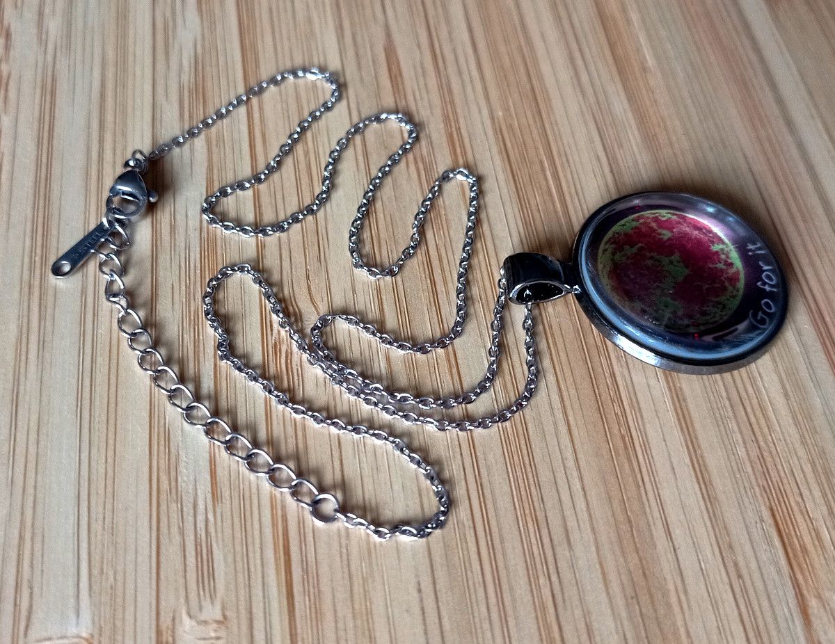 Hysteric Glamour × Japanese Brand × Vintage Punk Tiny Planet SUN Stainless Steel Tan Silver Necklace Size ONE SIZE - 7 Thumbnail