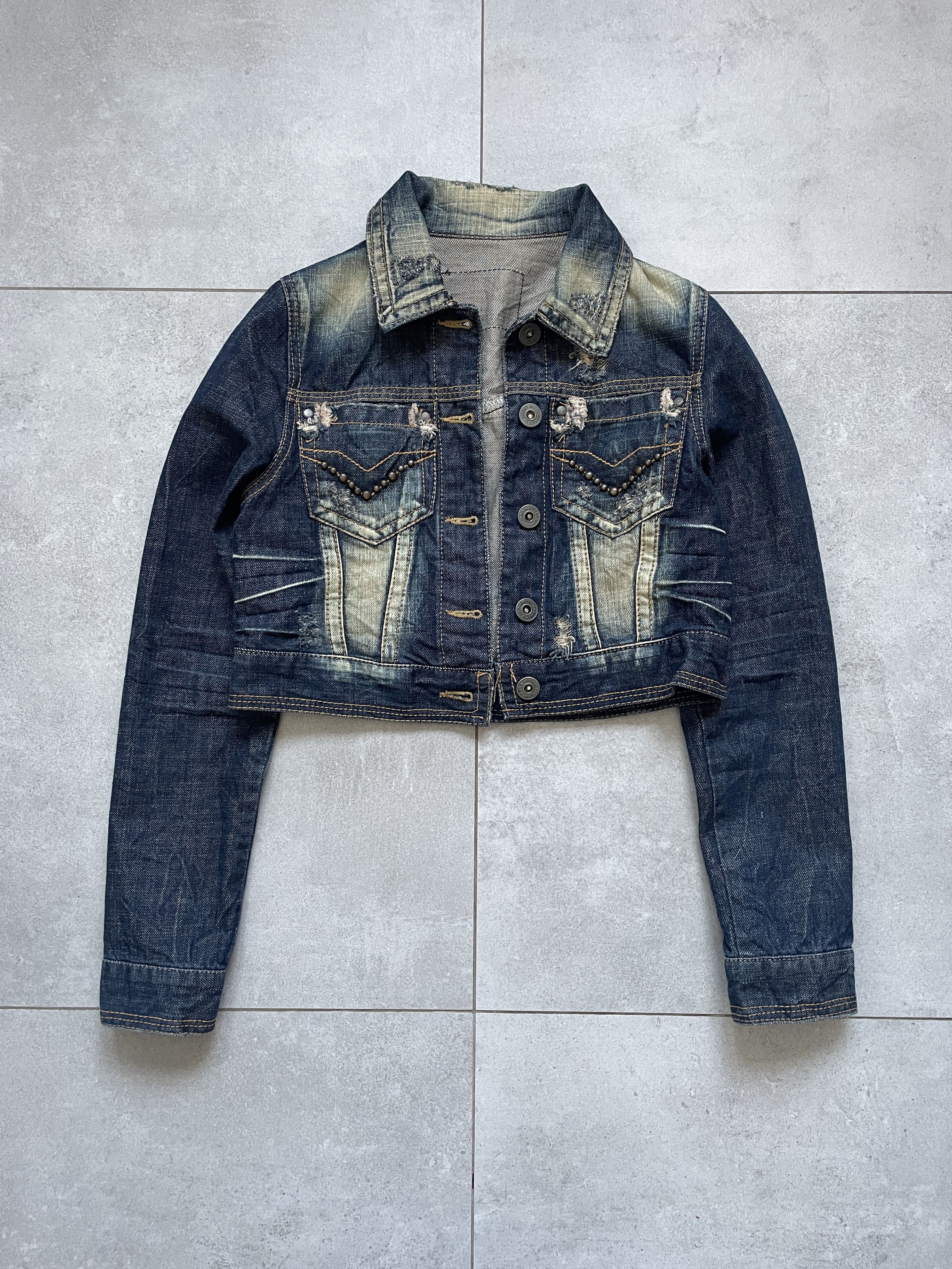 If Six Was Nine Y2K STUDIO R.P&DENIM HYSTERIC JAPANEESE CROPPED DENIM JACKET Size S / US 4 / IT 40 - 1 Thumbnail
