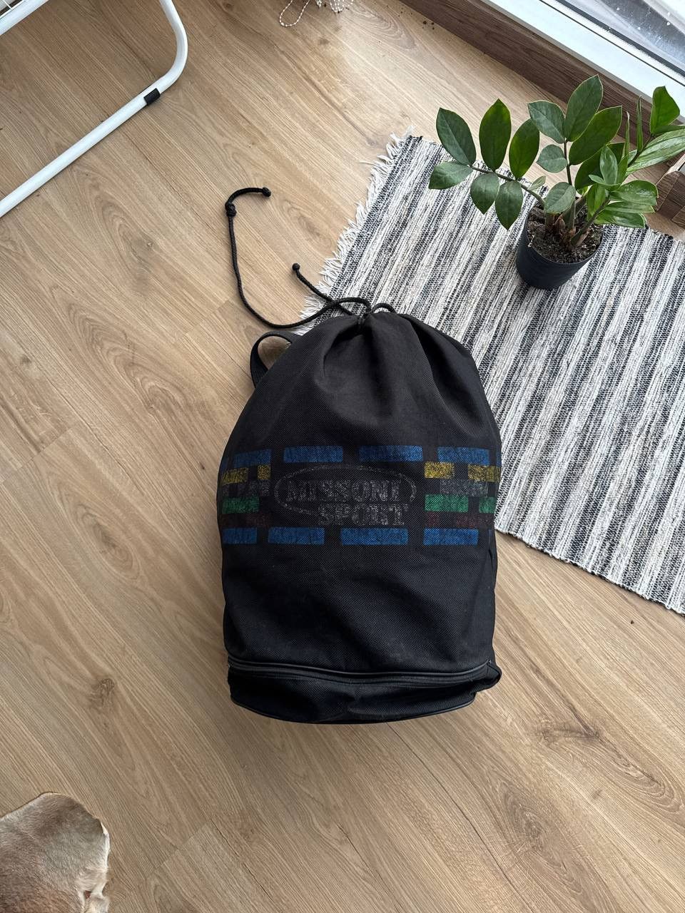 Missoni VINTAGE MISSONI SPORT LOGO-PRINT BACKPACK RARE LUXURY Size ONE SIZE - 2 Thumbnail