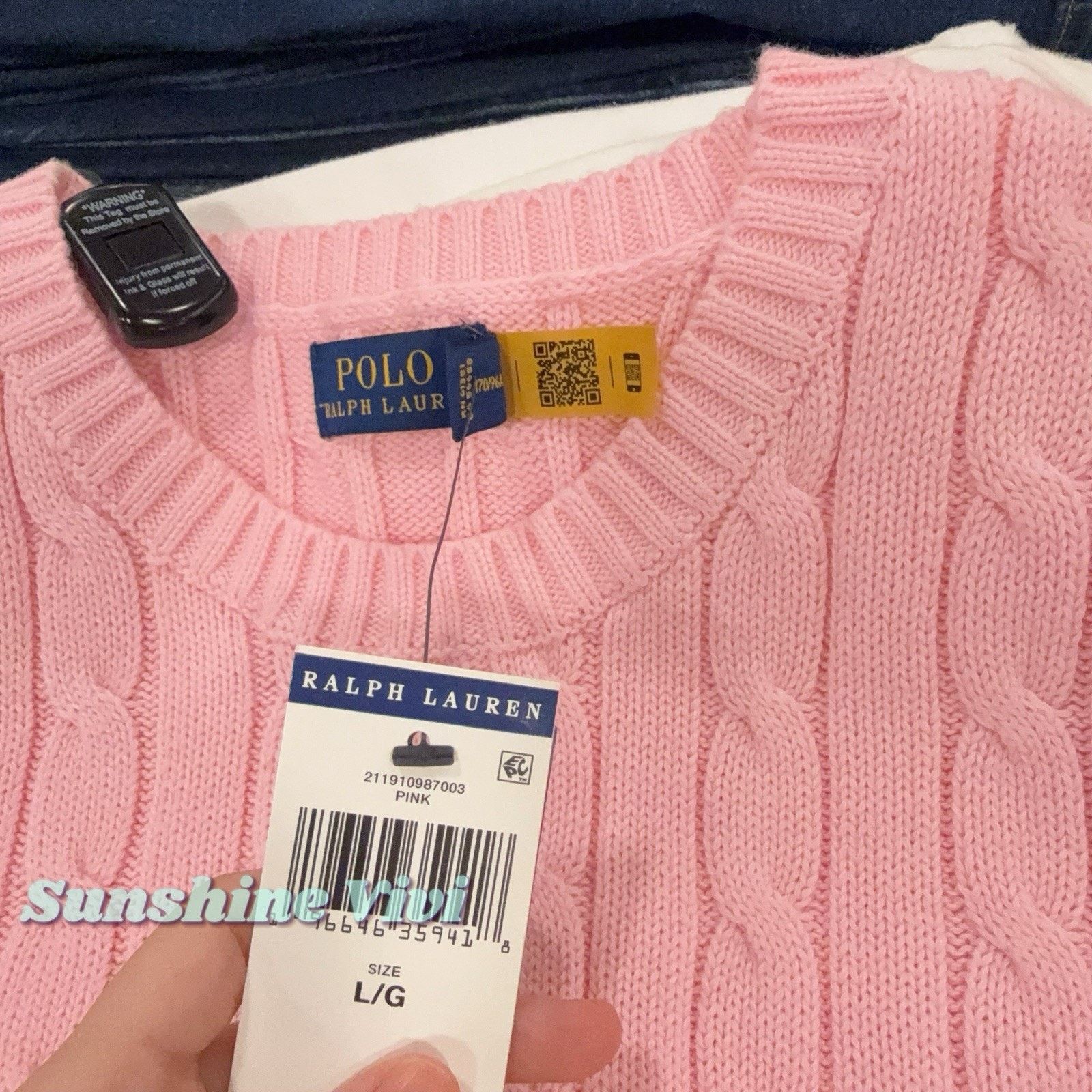Polo Ralph Lauren NWT Polo Ralph Lauren Woman Cotton Short-Sleeve Sweater Size L / US 10 / IT 46 - 2 Thumbnail