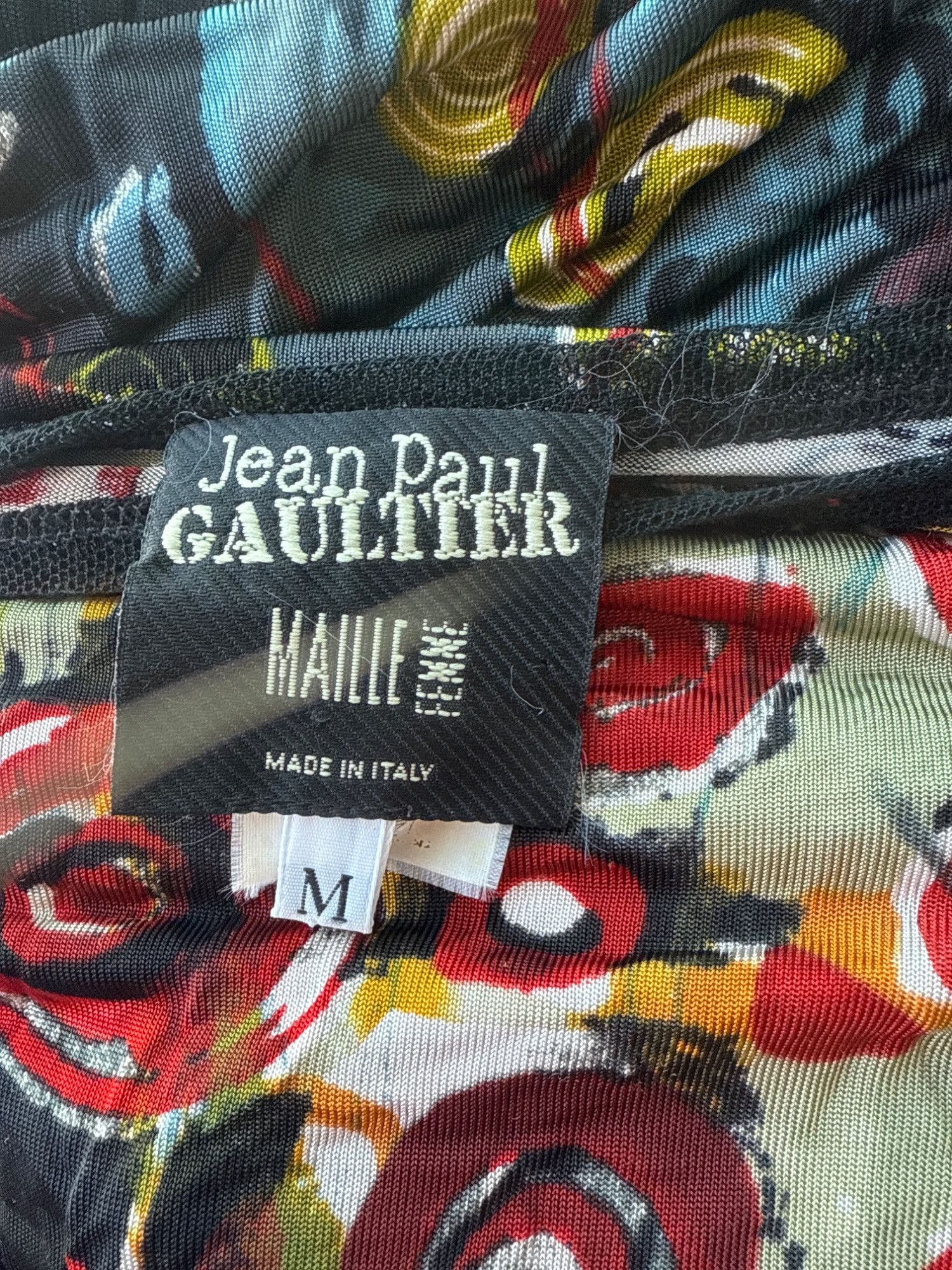 Jean Paul Gaultier Jean Paul Gaultier Mesh top bright size Medium M Med abstrac Size M / US 6-8 / IT 42-44 - 4 Thumbnail