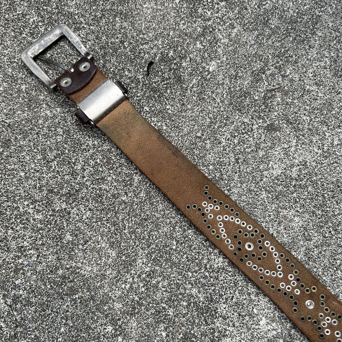 Vintage Vintage studded leather belt (Kapital Style) Size ONE SIZE - 13 Thumbnail