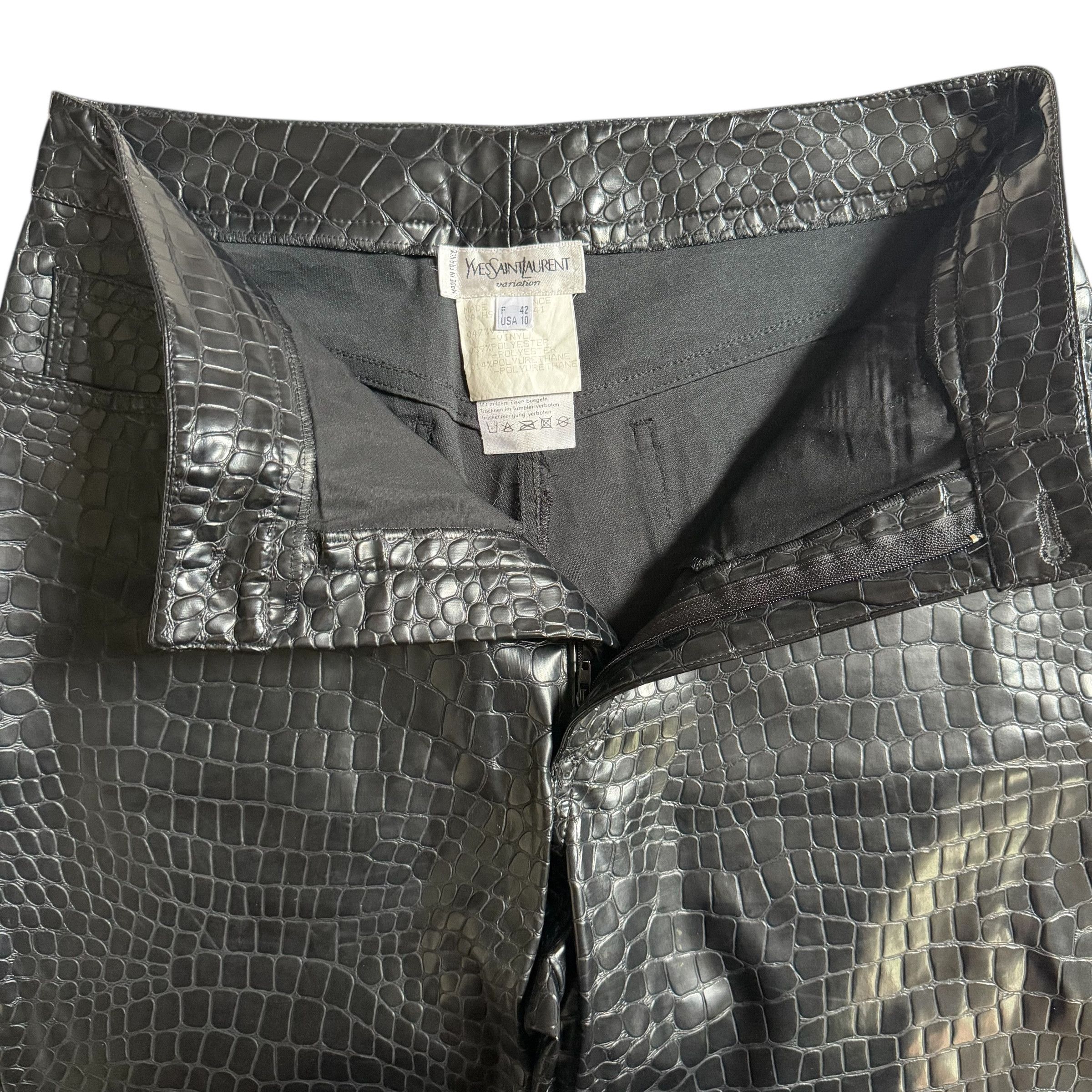 Yves Saint Laurent YVES SAINT LAURENT VINTAGE VINYL PANTS Size US 30 / EU 46 - 5 Thumbnail