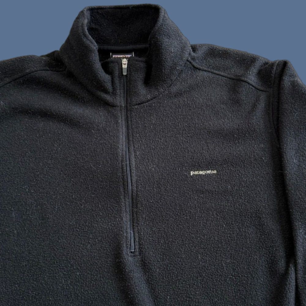 Patagonia VINTAGE Patagonia Capilene 1/4 Zip Fleece Pullover Mens M Black Pullover Outdoor Y2K 90s Hiking Fall Winter Spring Casual Workwear Size US M / EU 48-50 / 2 - 1 Thumbnail
