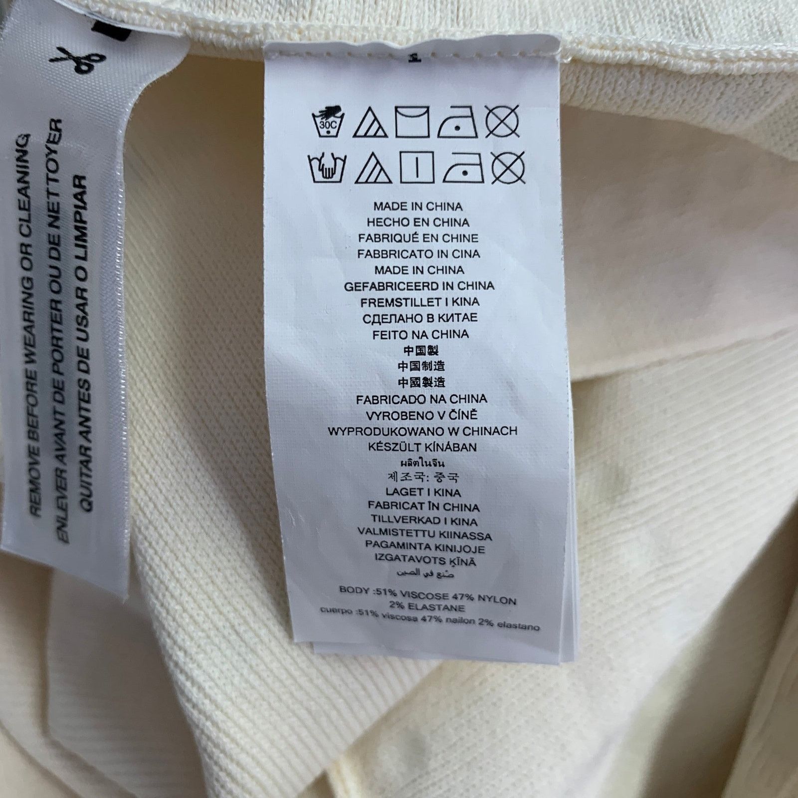 Michael Kors MICHAEL KORS Cream Gold Viscose Studded Sleeveless Dress Size L / US 10 / IT 46 - 7 Thumbnail