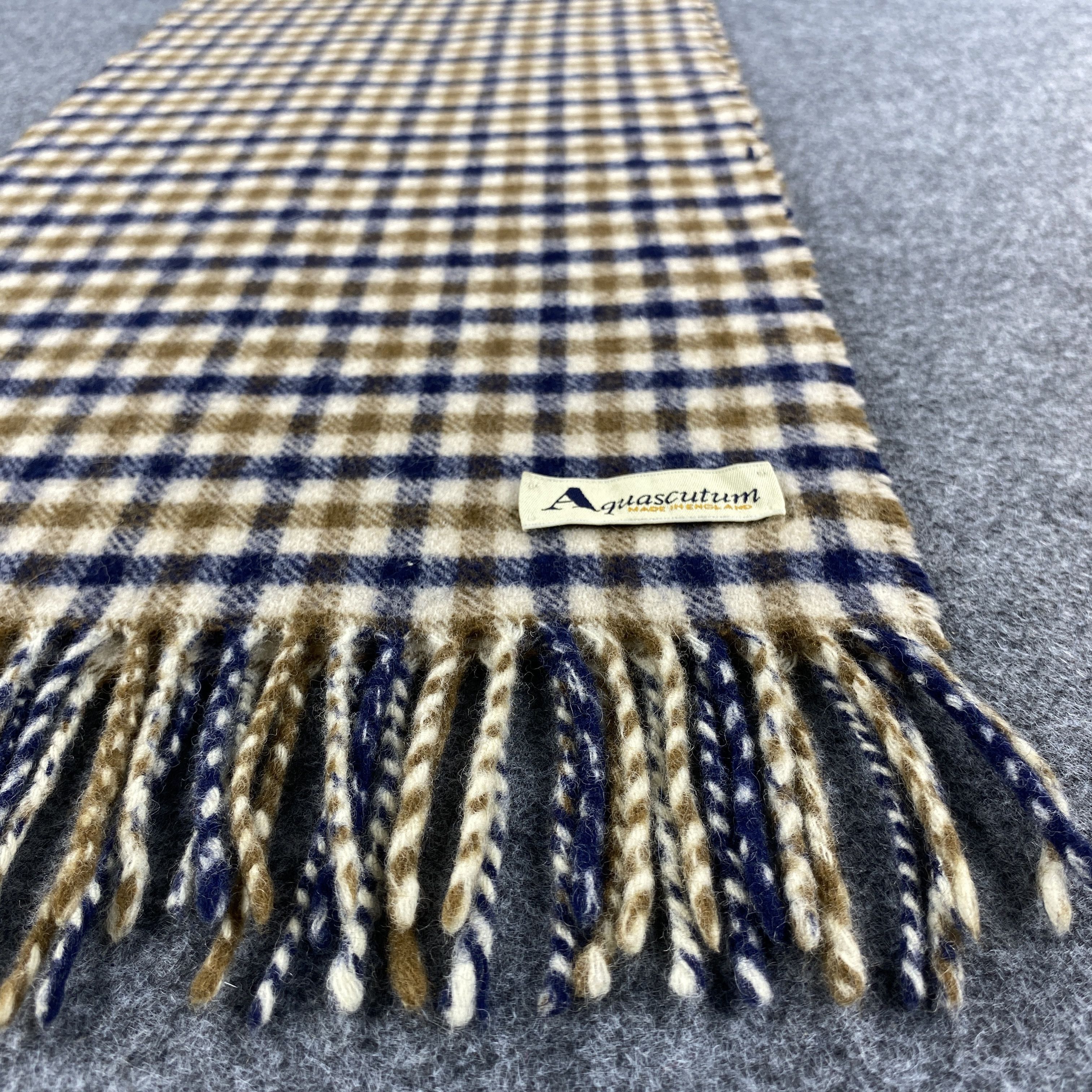 Aquascutum × Vintage Aquascutum Scarf # Muffler # Neckwear # D544 Size ONE SIZE - 9 Thumbnail
