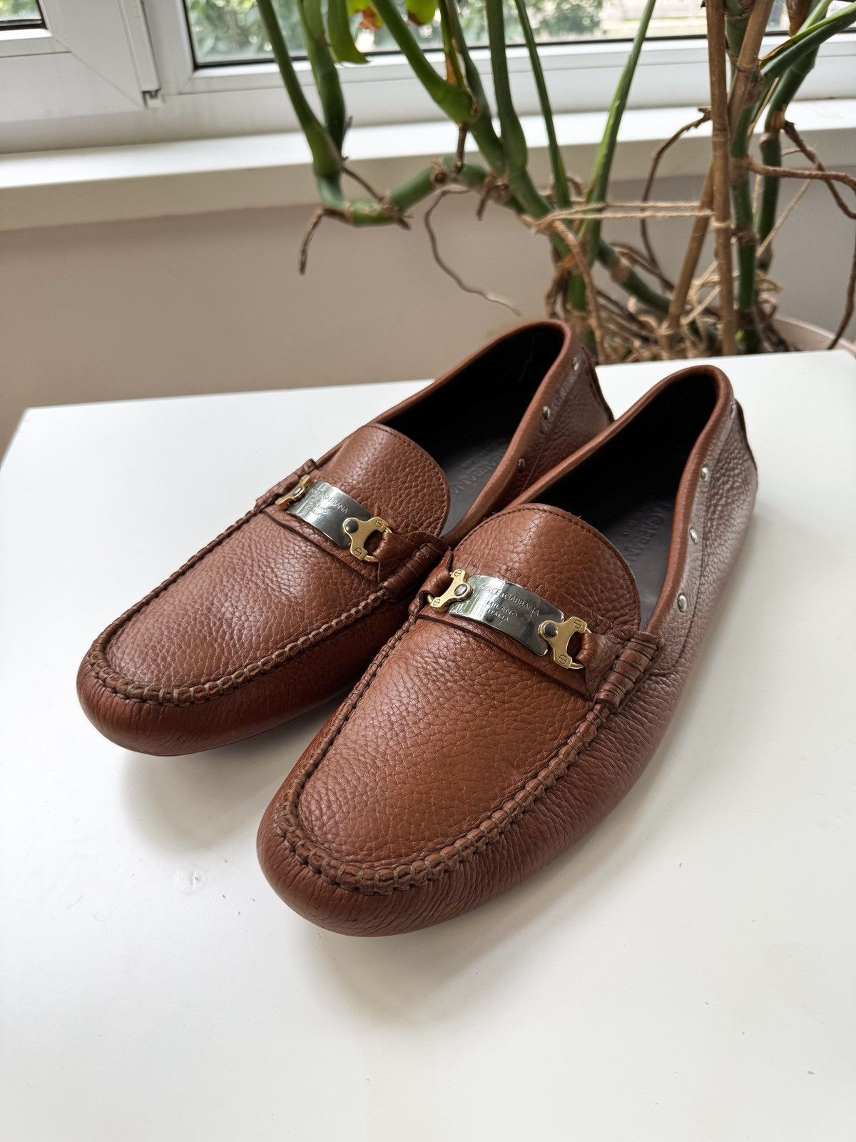 Dolce & Gabbana Dolce & Gabbana leather loafers shoes size 46(30cm) Size US 12.5 / EU 45-46 - 2 Thumbnail