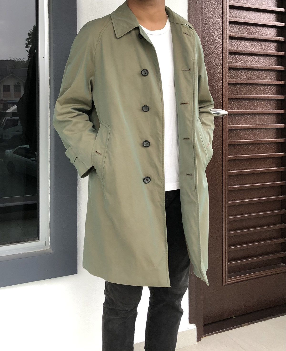 Burberry Vintage 90s Burberrys Prorsum London England Trench Coat Size US M / EU 48-50 / 2 - 1 Thumbnail