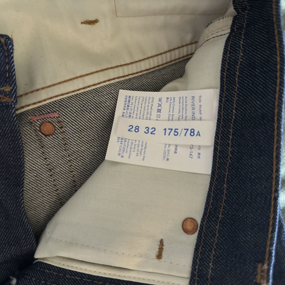 Acne Studios Acne Studios River Indigo Denim Jeans 28 x 28 (Brand New) Size US 28 / EU 44 - 5 Thumbnail
