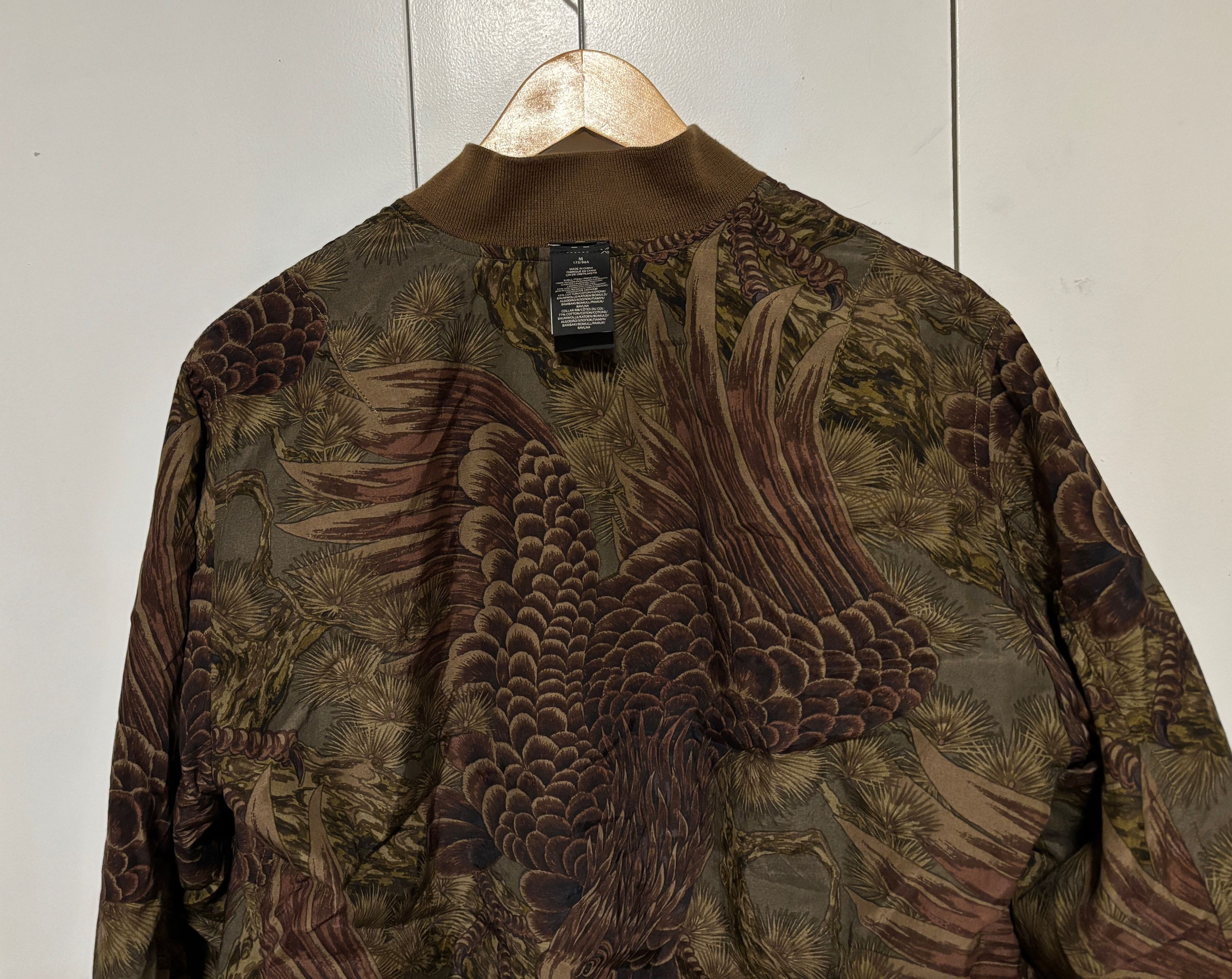 Polo Ralph Lauren $990 Double RL Olive Eagle Reversible Flight Jacket Size US M / EU 48-50 / 2 - 5 Thumbnail